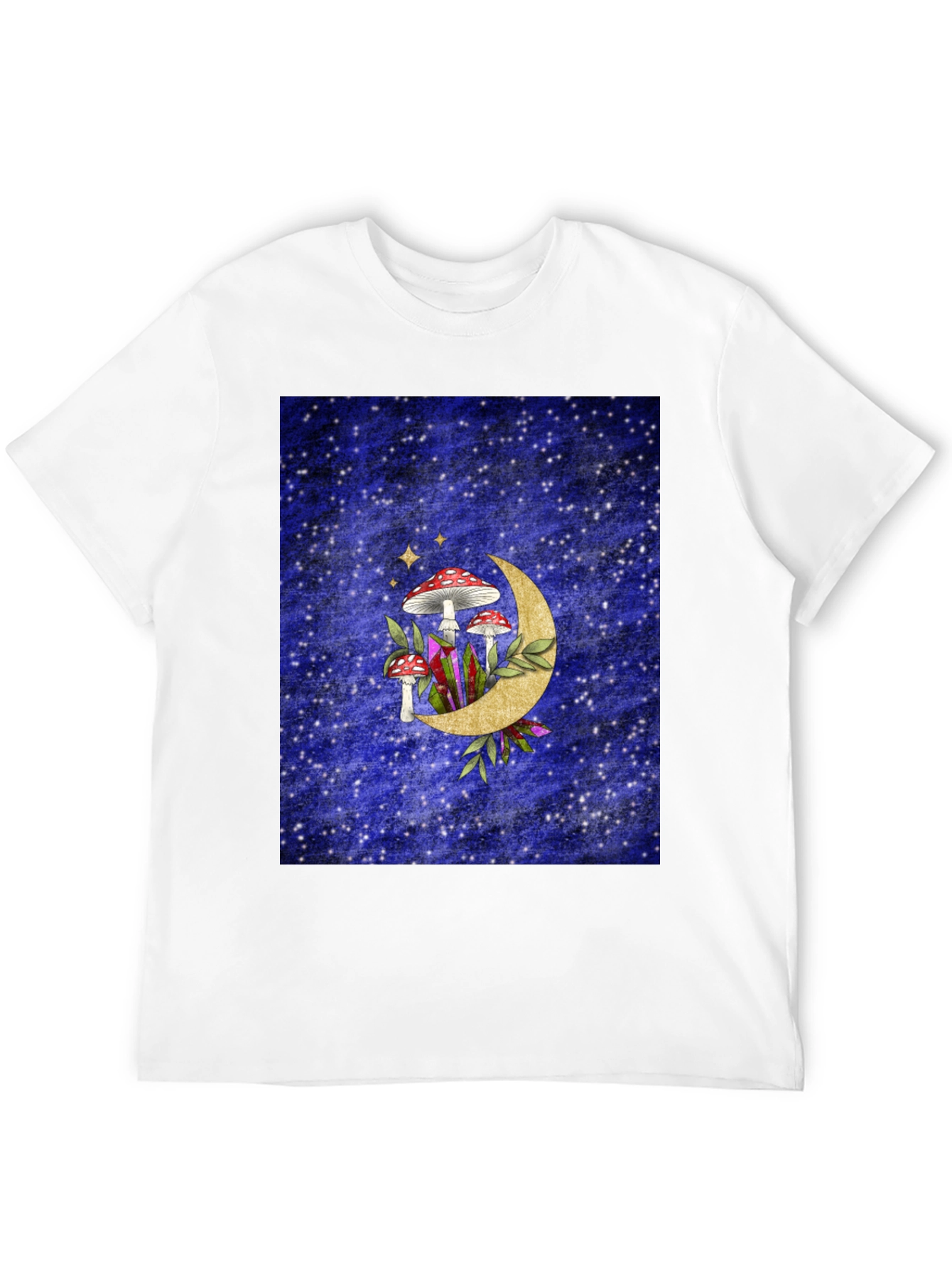 Mushroom Moon Graphic Tee - Mystical Style - 12