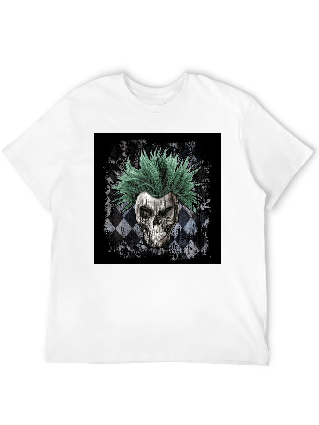 Skull Punk T-Shirt - Men's Black Graphic Tee - 12