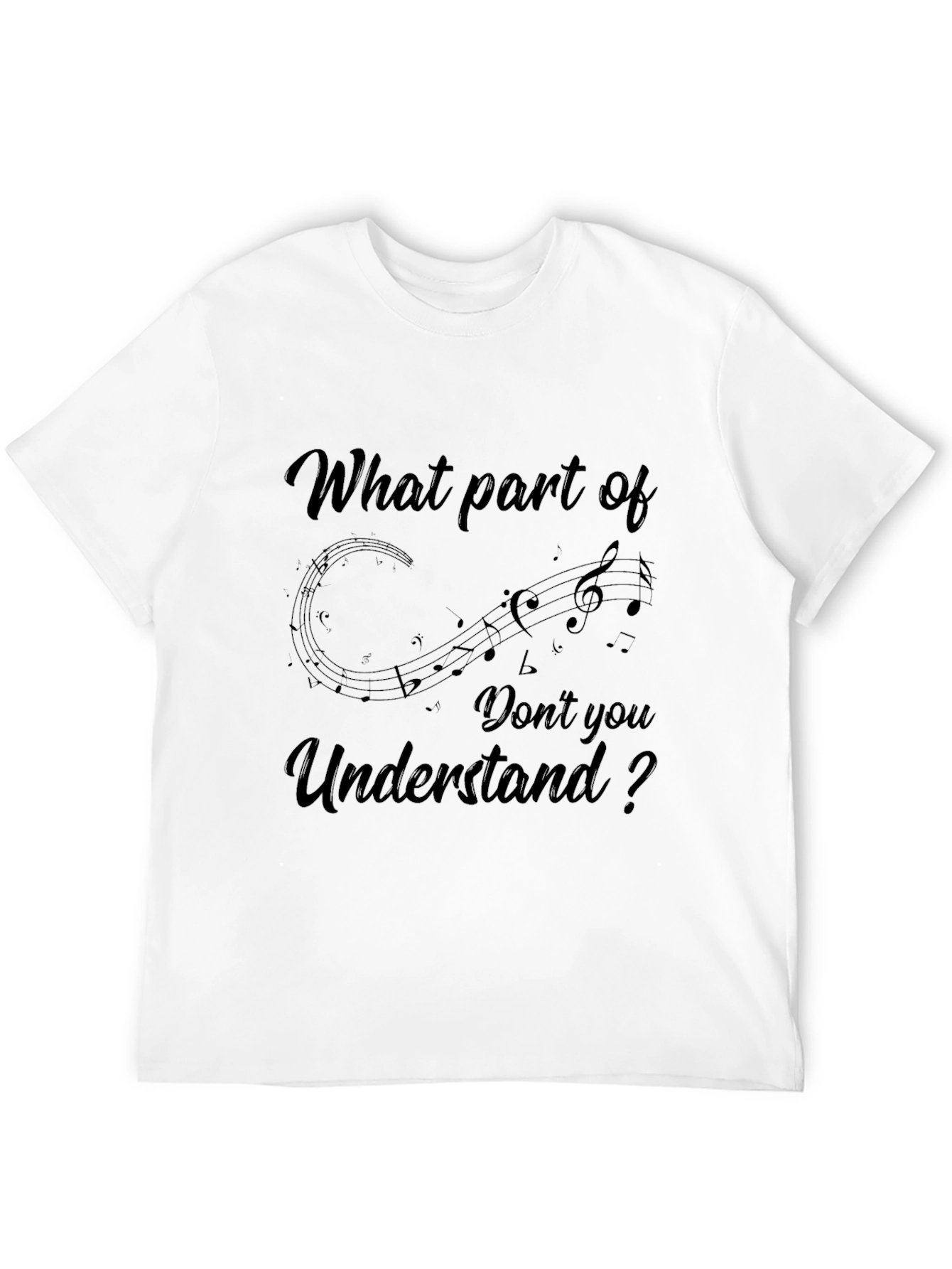 Black Music Lover T-Shirt: "What Part Don't You Understand?" view 12