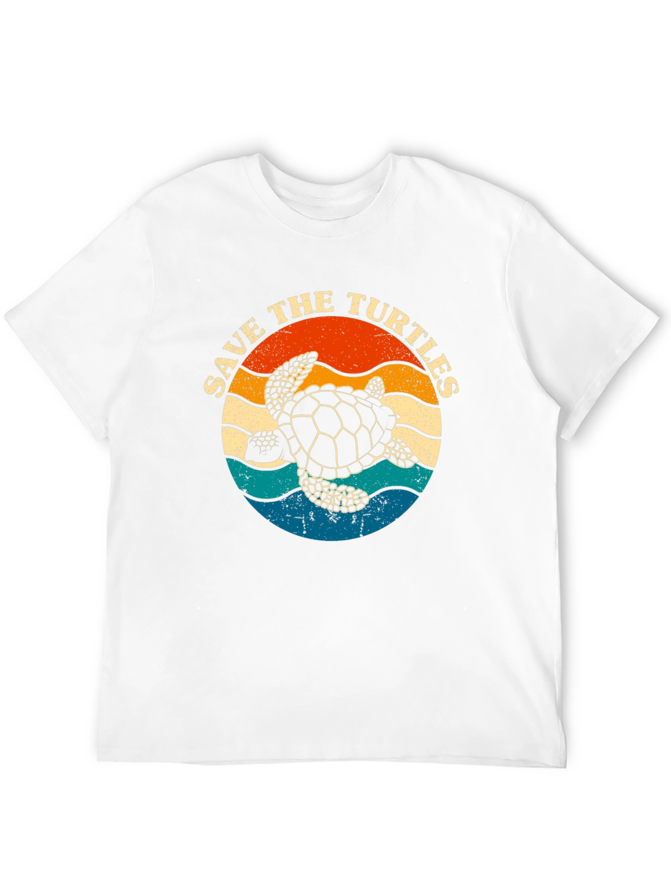 Black Save the Turtles Graphic Tee - Retro Style view 12