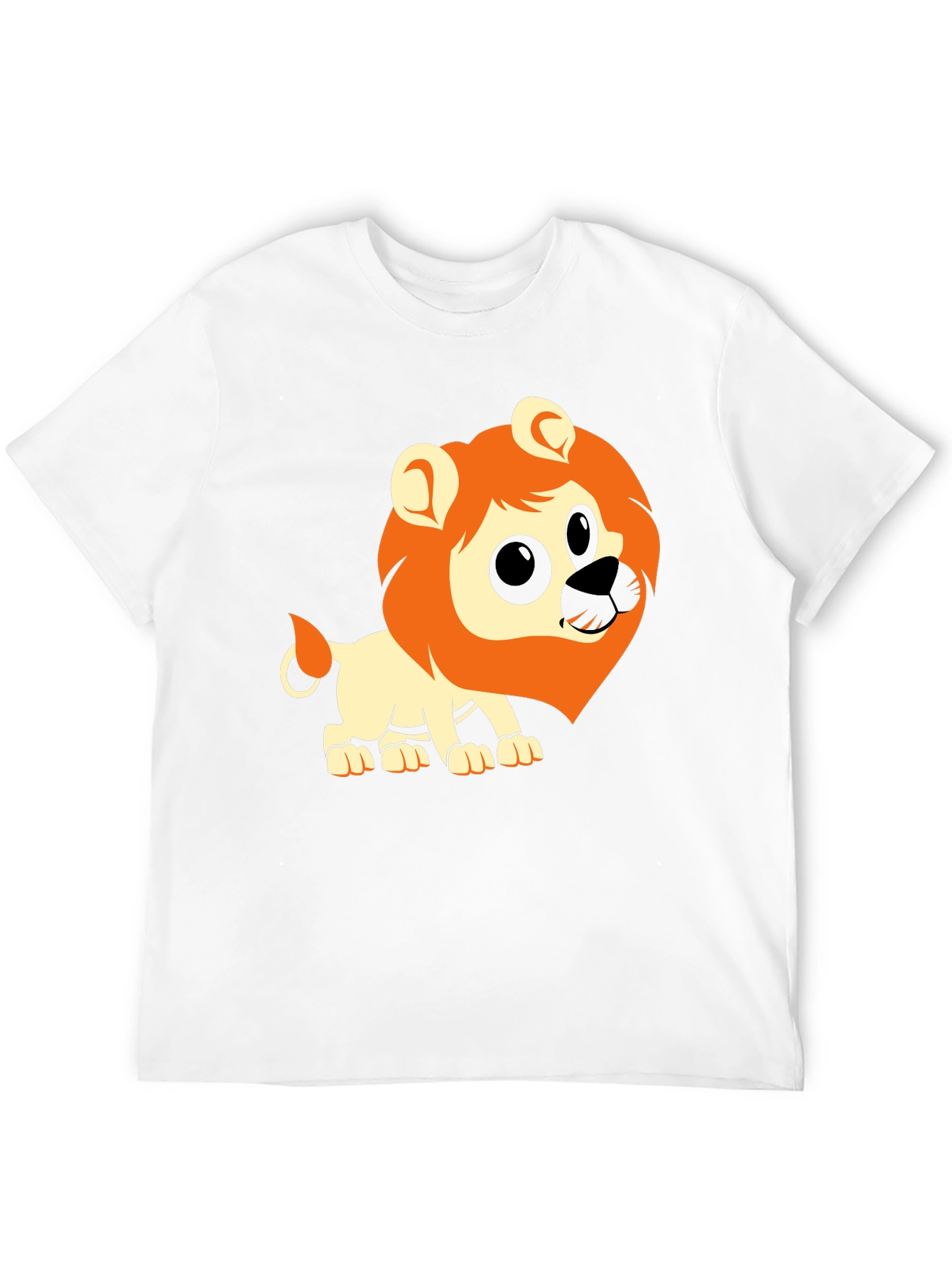 Black Lion Graphic Tee - Black Cotton Casual T-Shirt view 12