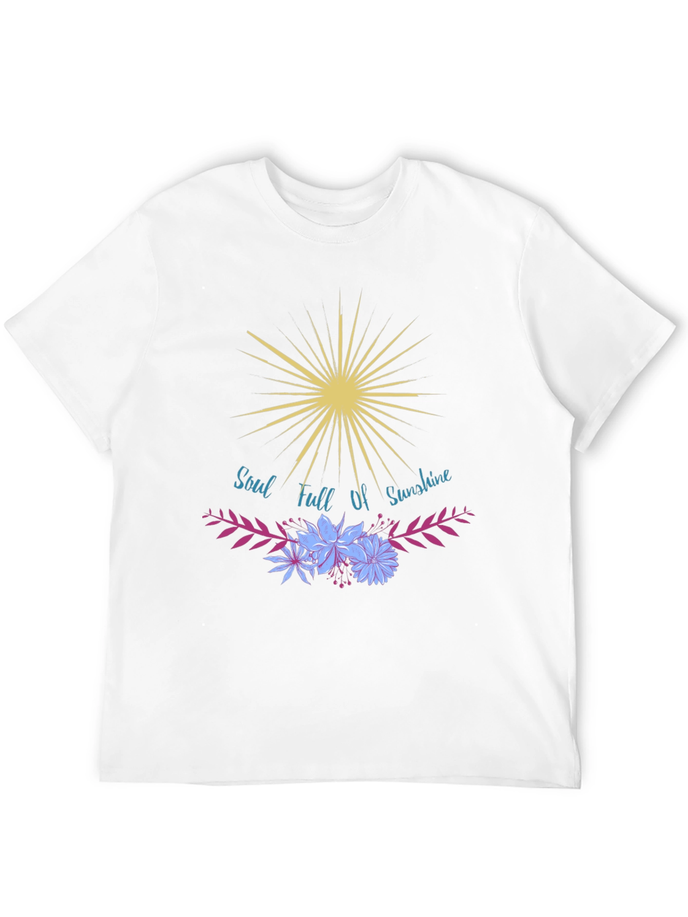 Black Soul Full of Sunshine Graphic Tee - Trendy Black T-Shirt view 12