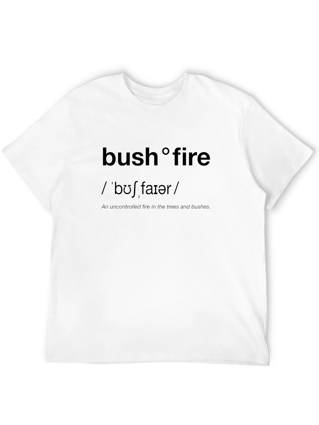 Black Bushfire Definition T-Shirt - Wildfire Awareness Tee view 12
