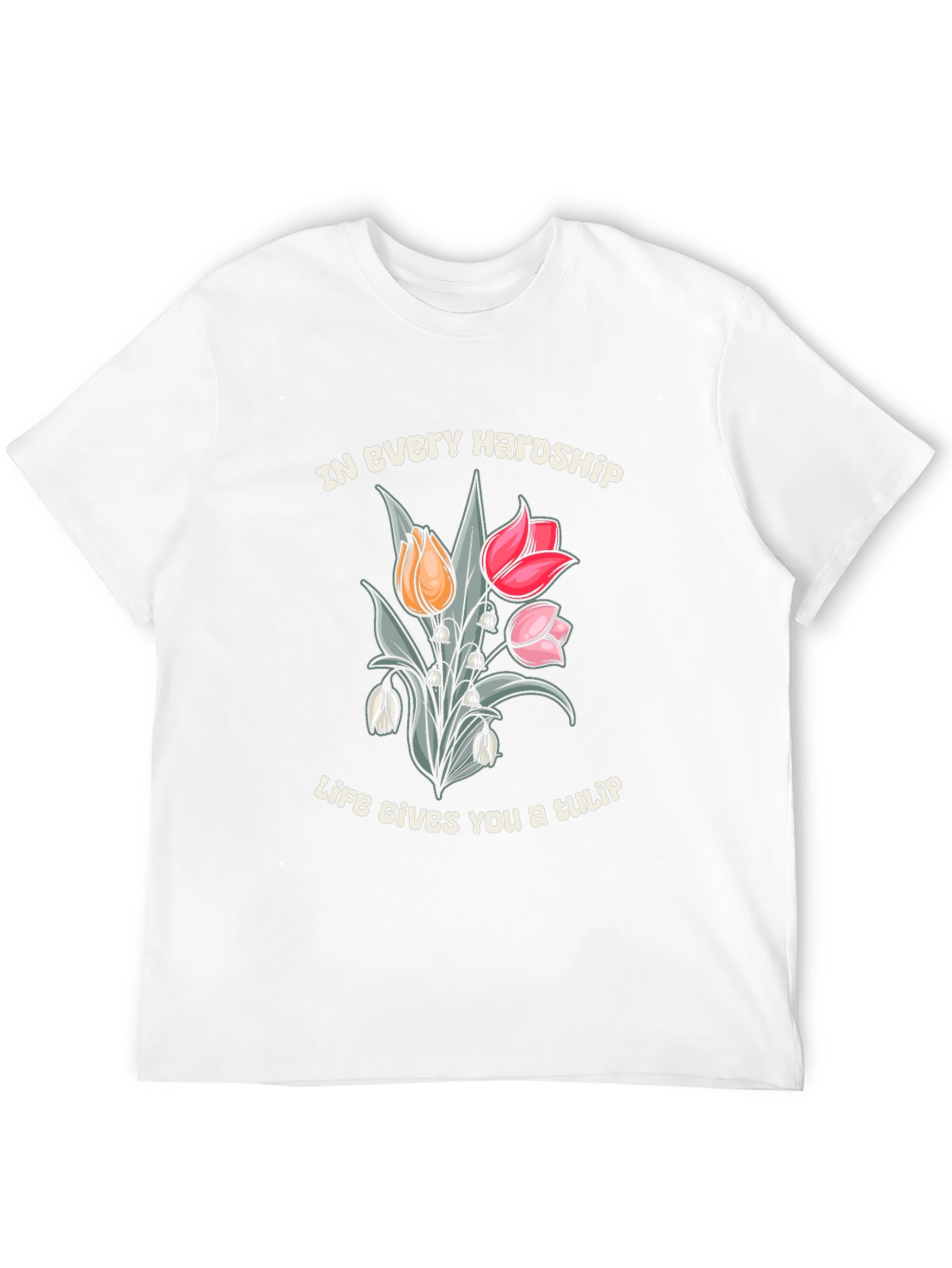 Black In Every Hardship Life Gives You a Tulip T-Shirt view 12