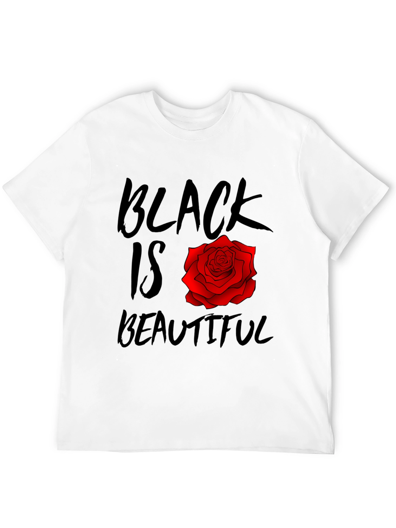 Black Black Is Beautiful Rose T-Shirt view 12