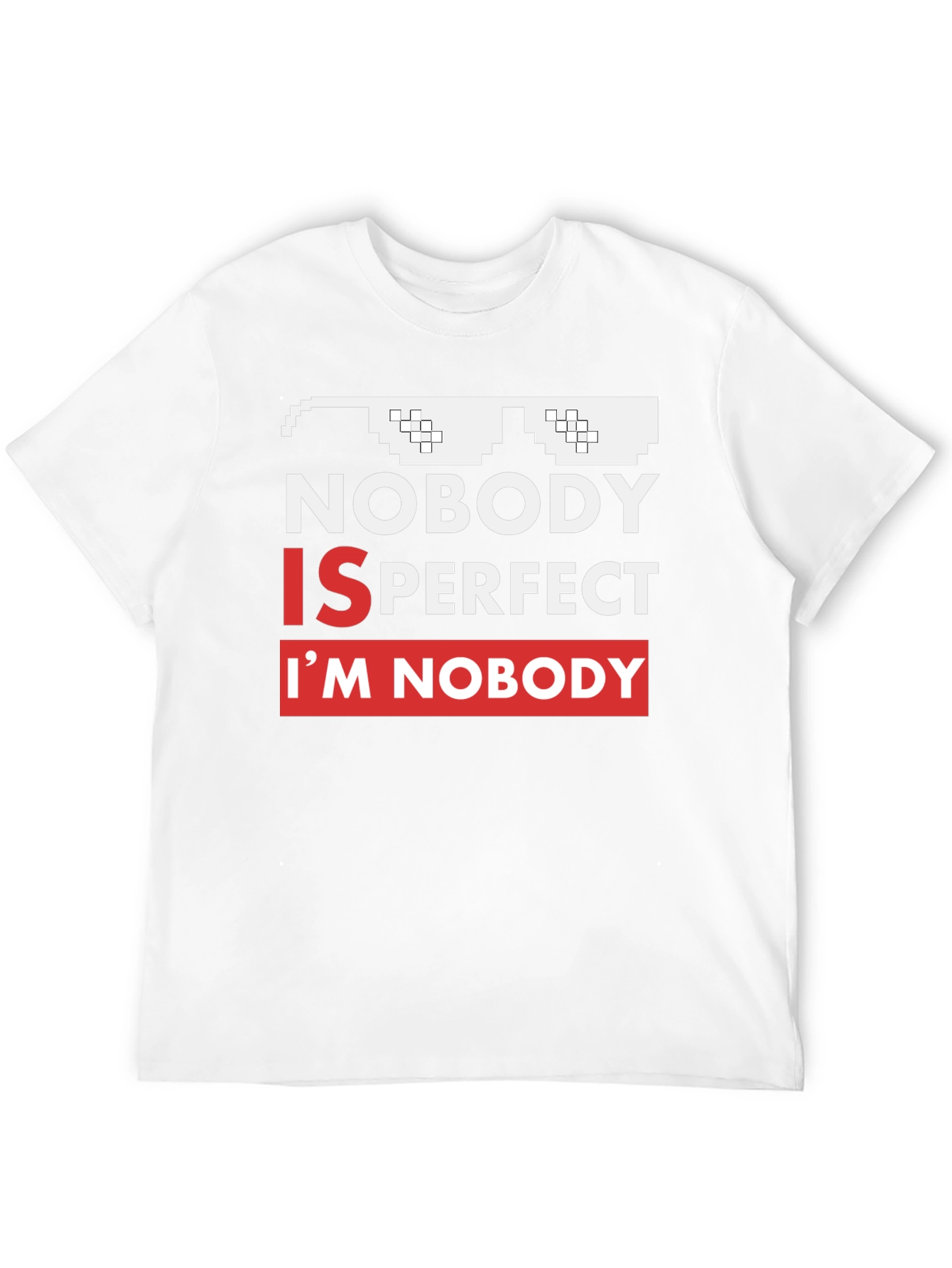 Black Nobody Is Perfect Funny Graphic Tee view 12