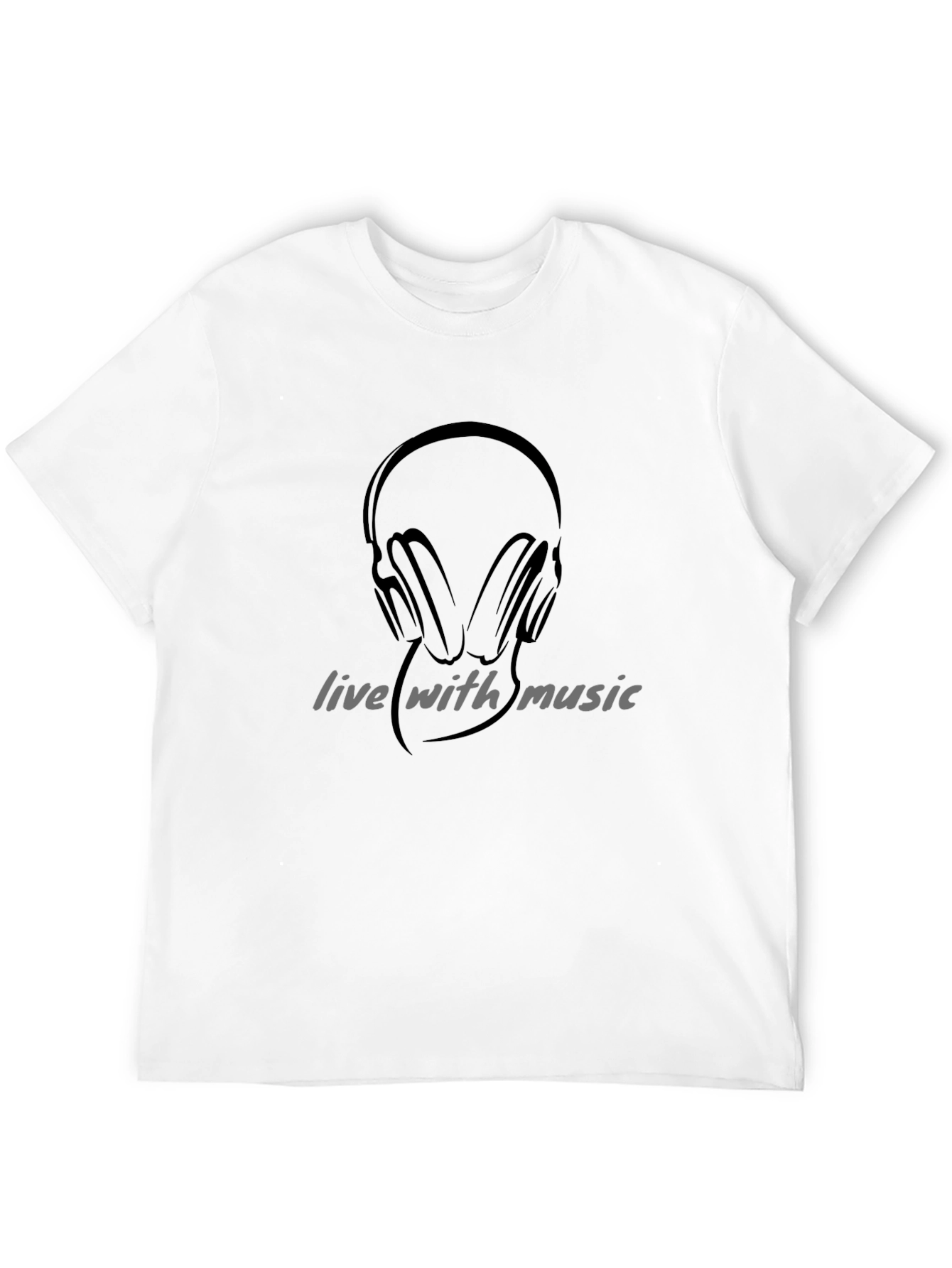 Black Live with Music Graphic Black T-Shirt view 12