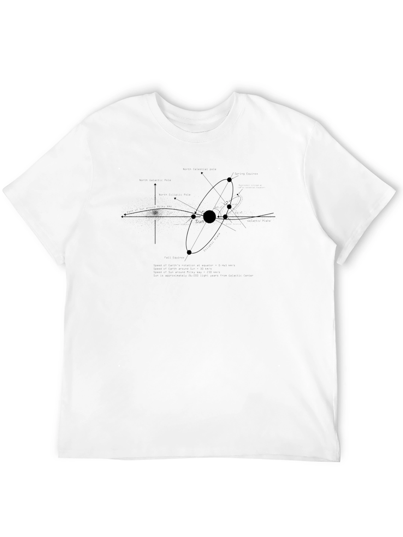 Black Abstract Galaxy T-Shirt - Black view 12