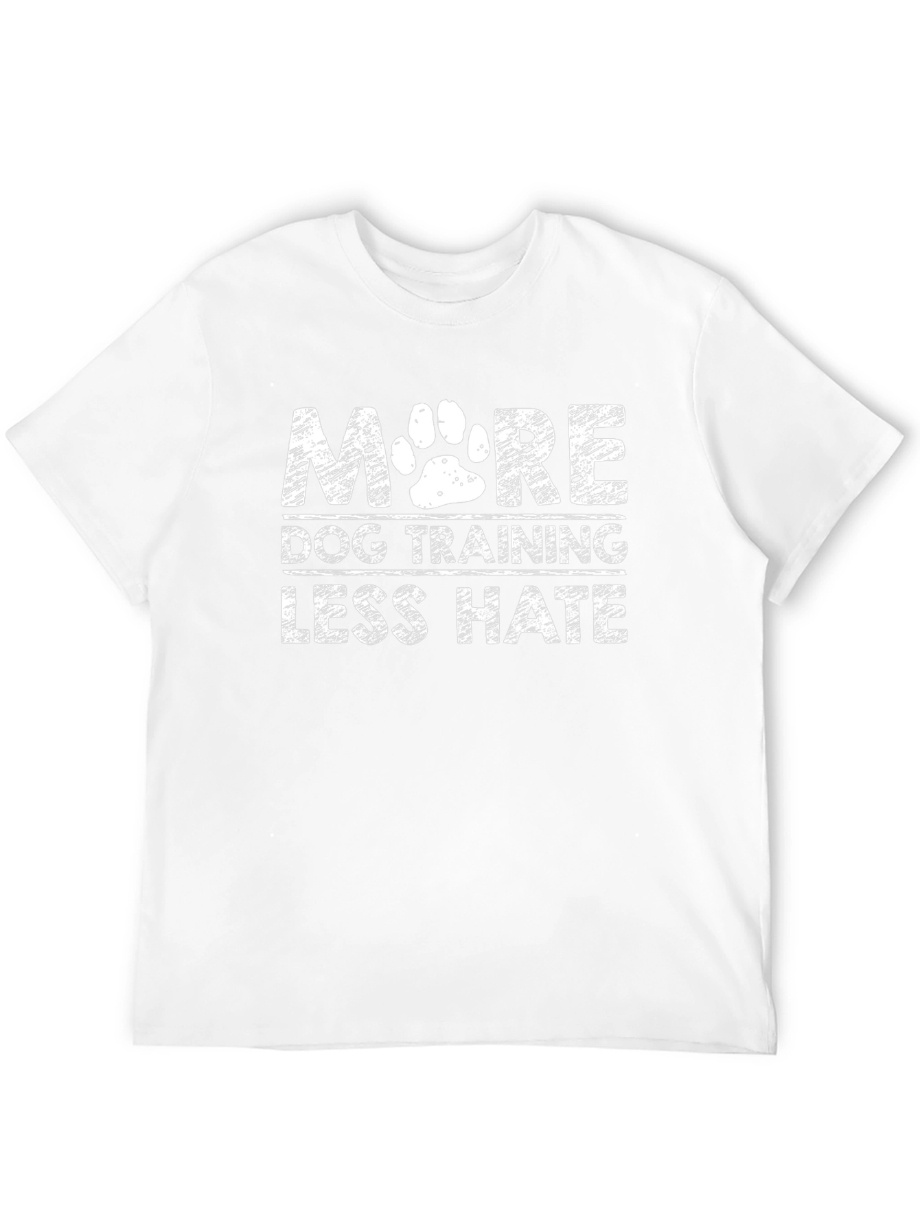 Black More Dog Training Less Hate T-Shirt view 12