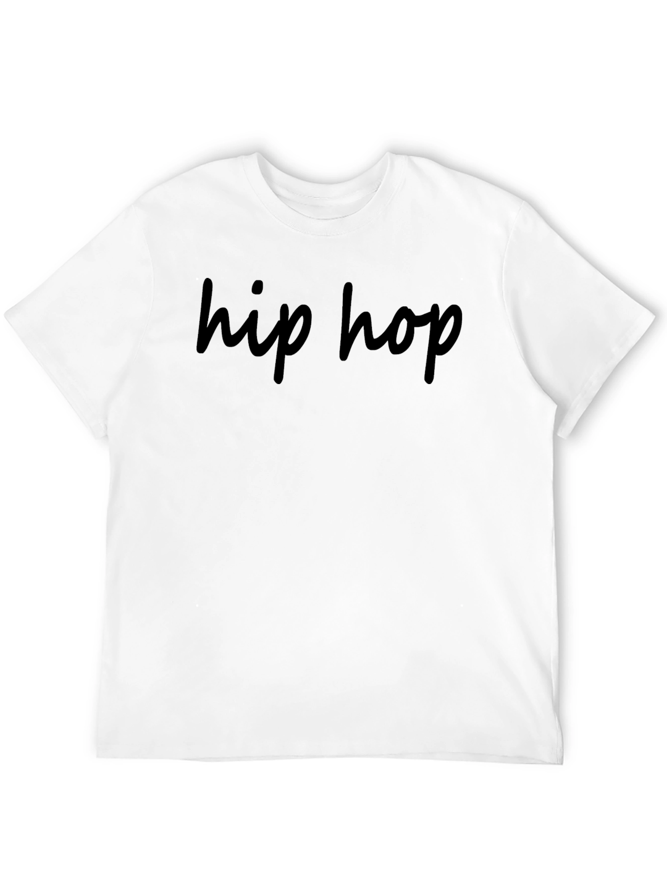 Black Hip Hop Graphic Print Black T-Shirt view 12