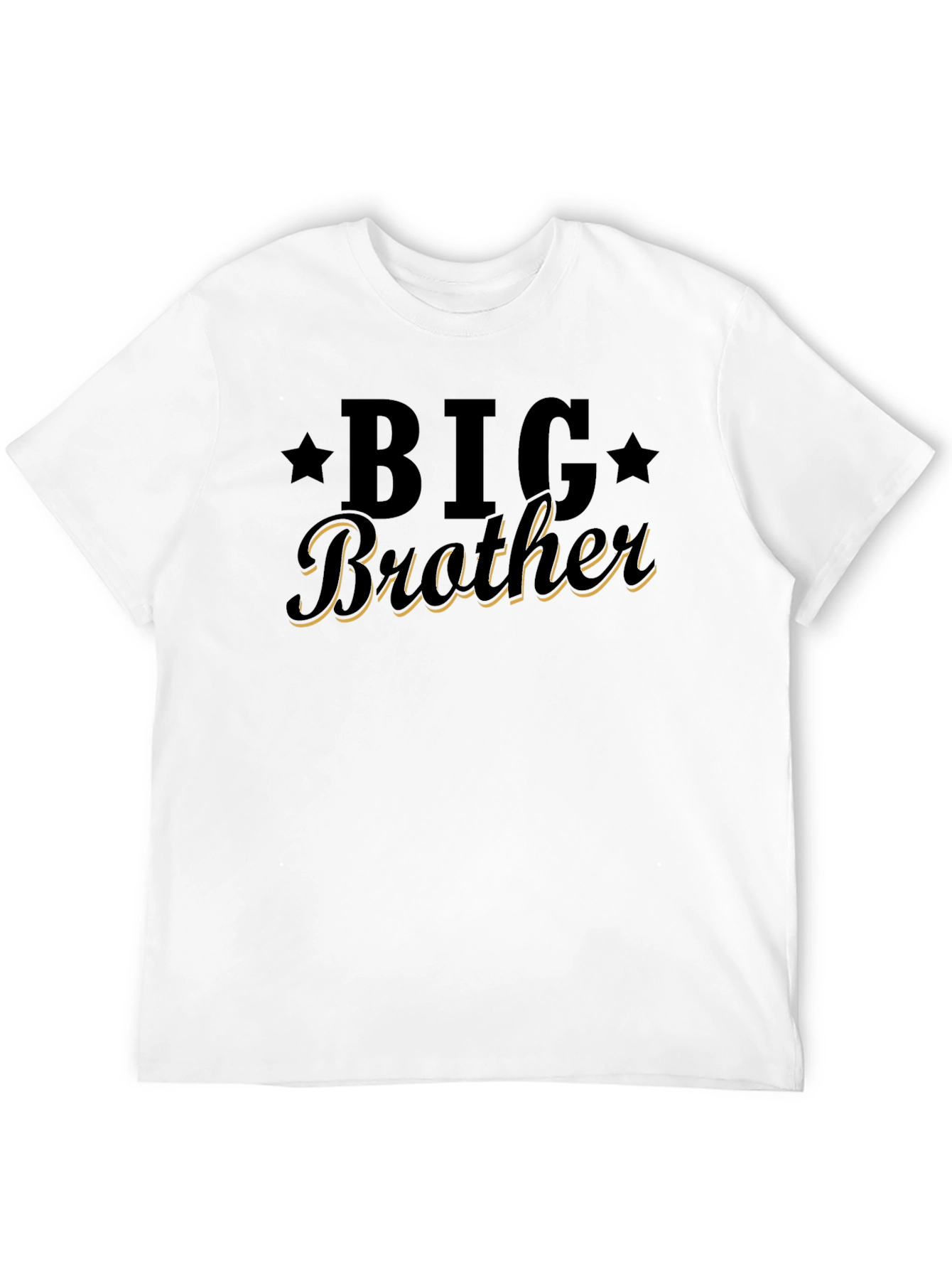 Black Big Brother T-Shirt: Classic Crew Neck Tee view 12