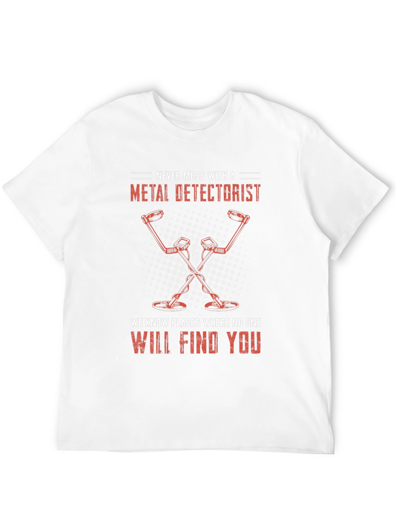 Black Metal Detectorist T-Shirt - Funny Detecting Gift view 12