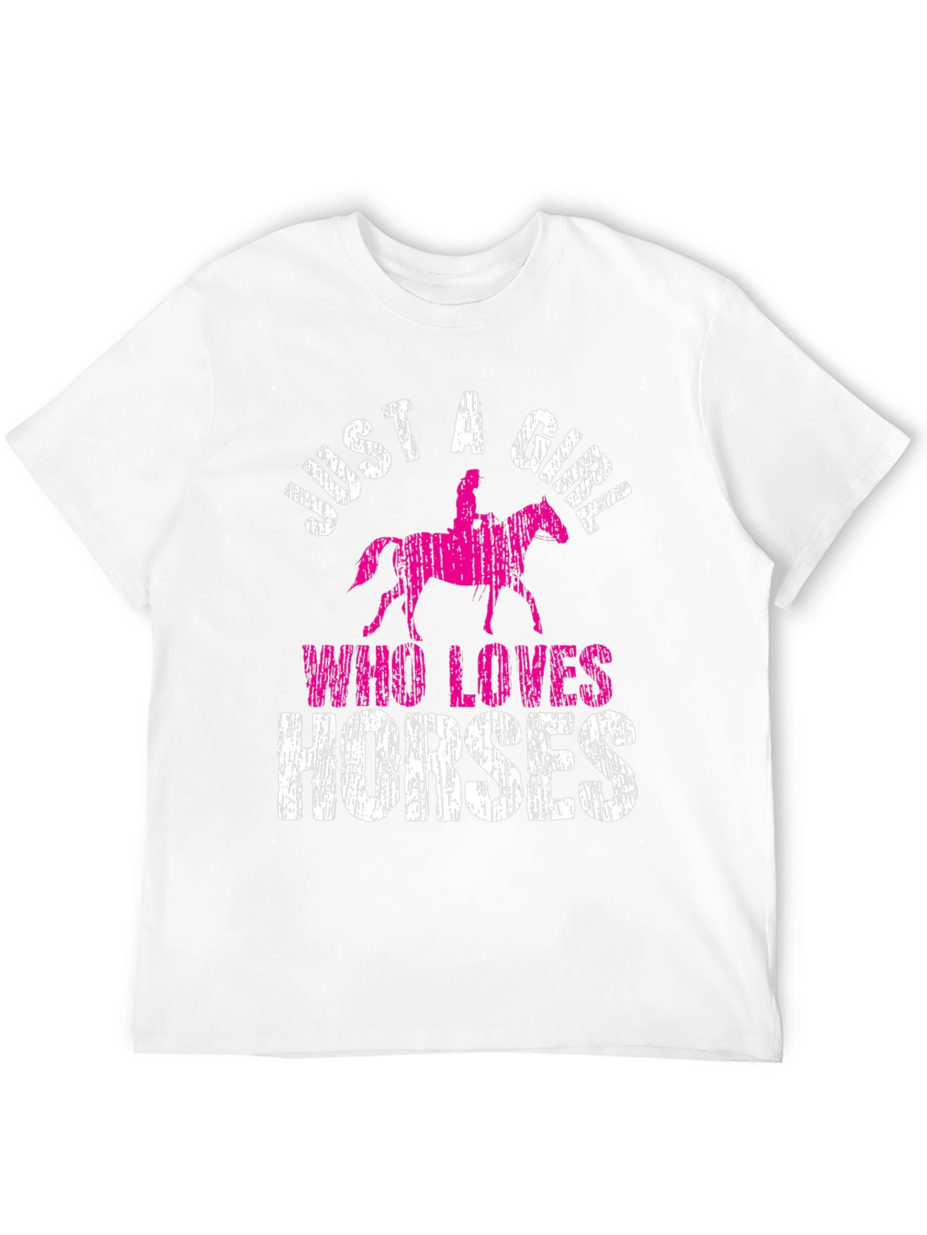 Black Just a Girl Who Loves Horses Black T-Shirt view 12