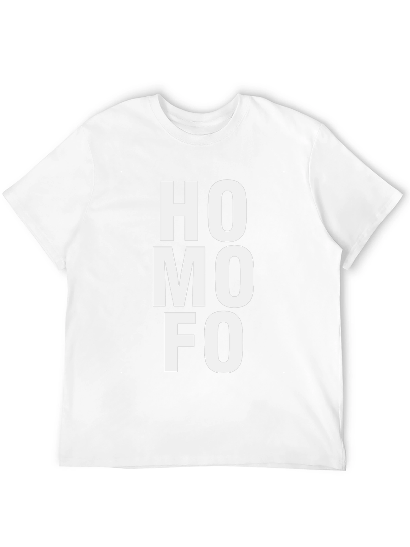 Black HOMOFO Graphic Tee - Bold Statement Shirt view 12