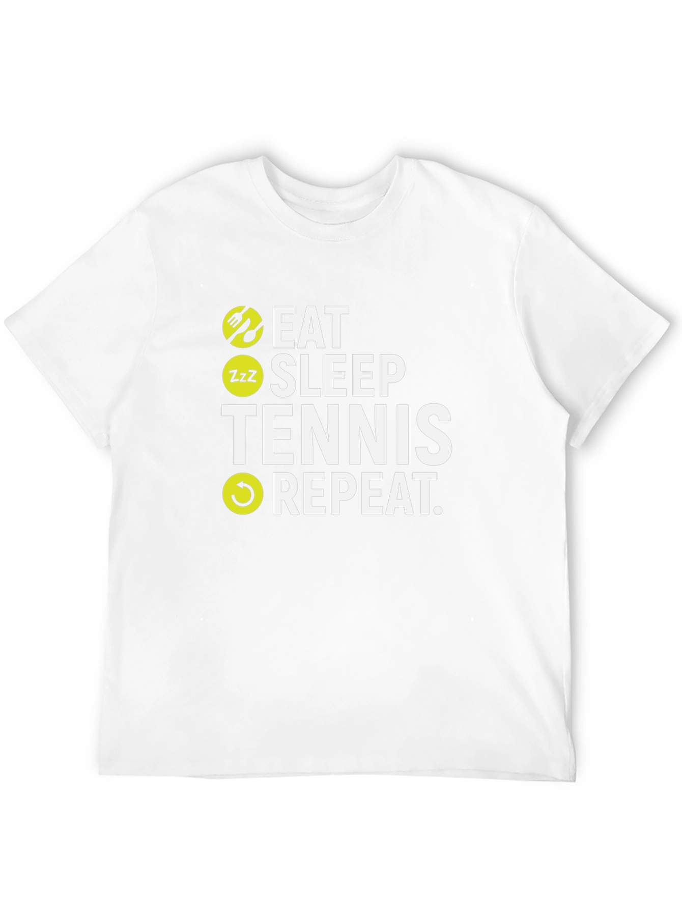 Eat Sleep Tennis Repeat Graphic T-Shirt - 12