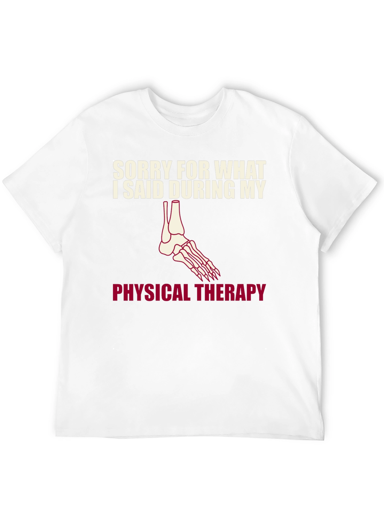 Black Funny Physical Therapy T-Shirt - Sorry For What I Said view 12