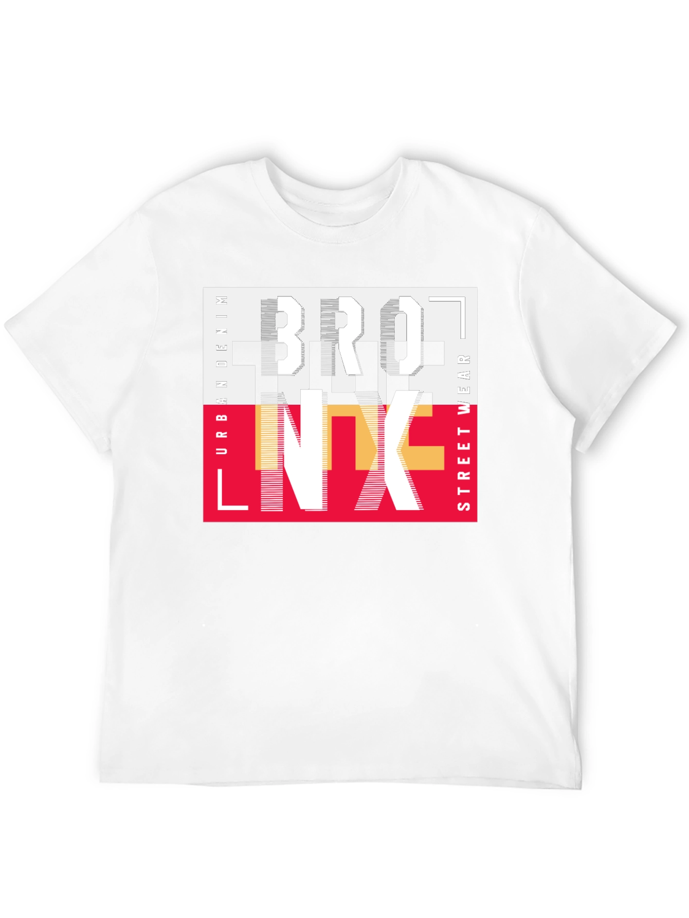 Black Bronx Graphic Print Crew Neck T-Shirt view 12