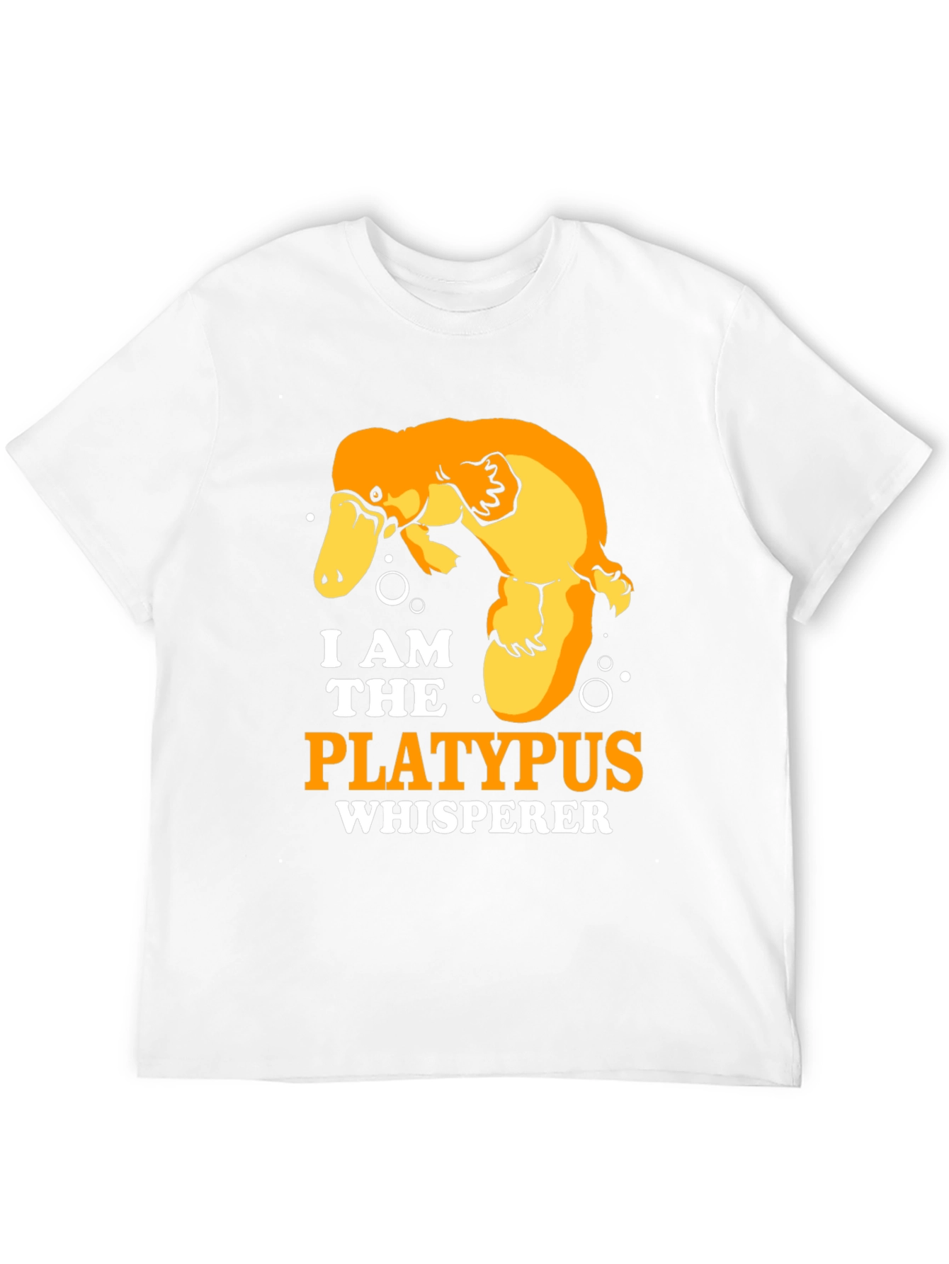 Black Platypus Whisperer T-Shirt, Black Cotton Tee view 12