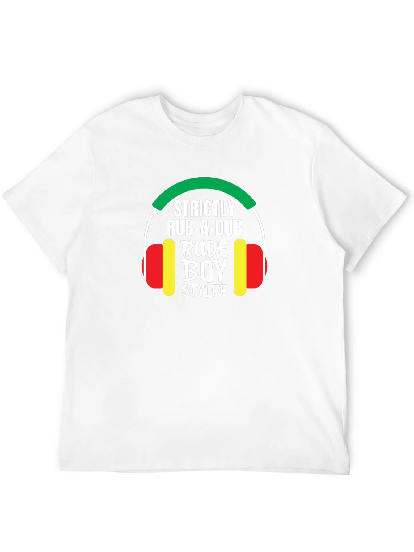 Black Strictly Rub-A-Dub Rude Boy Stylee Black T-Shirt view 12