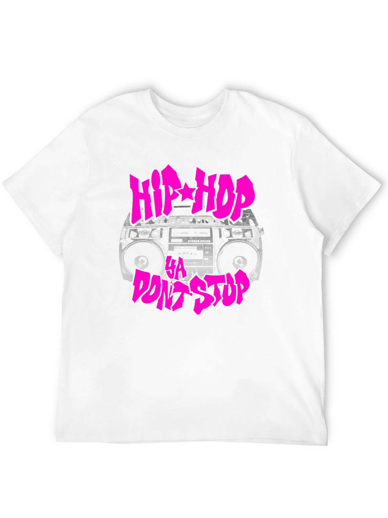 Black Hip Hop Ya Dont Stop Graphic T-Shirt view 12
