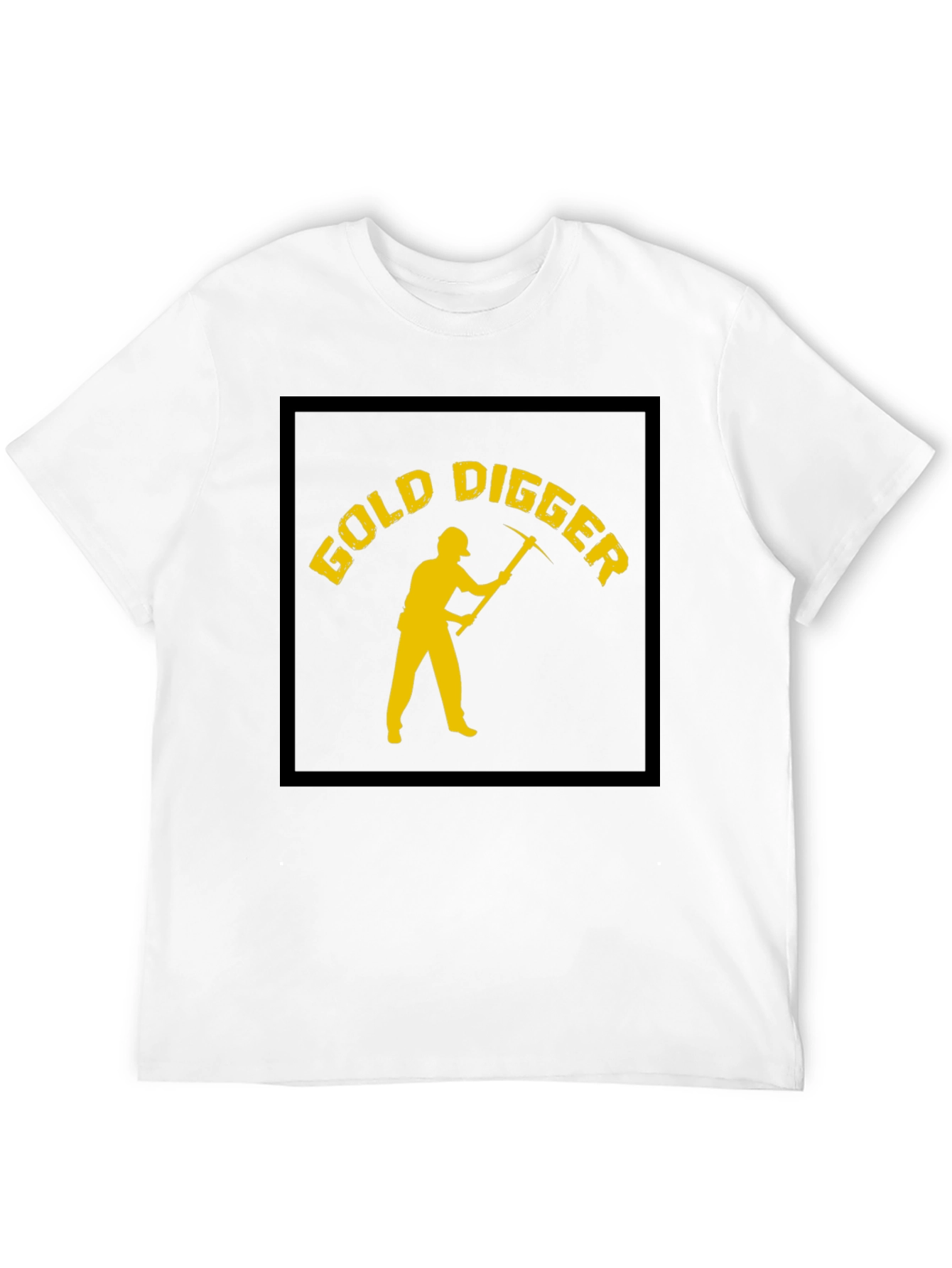 Black Gold Digger T-Shirt - Novelty Graphic Tee view 12