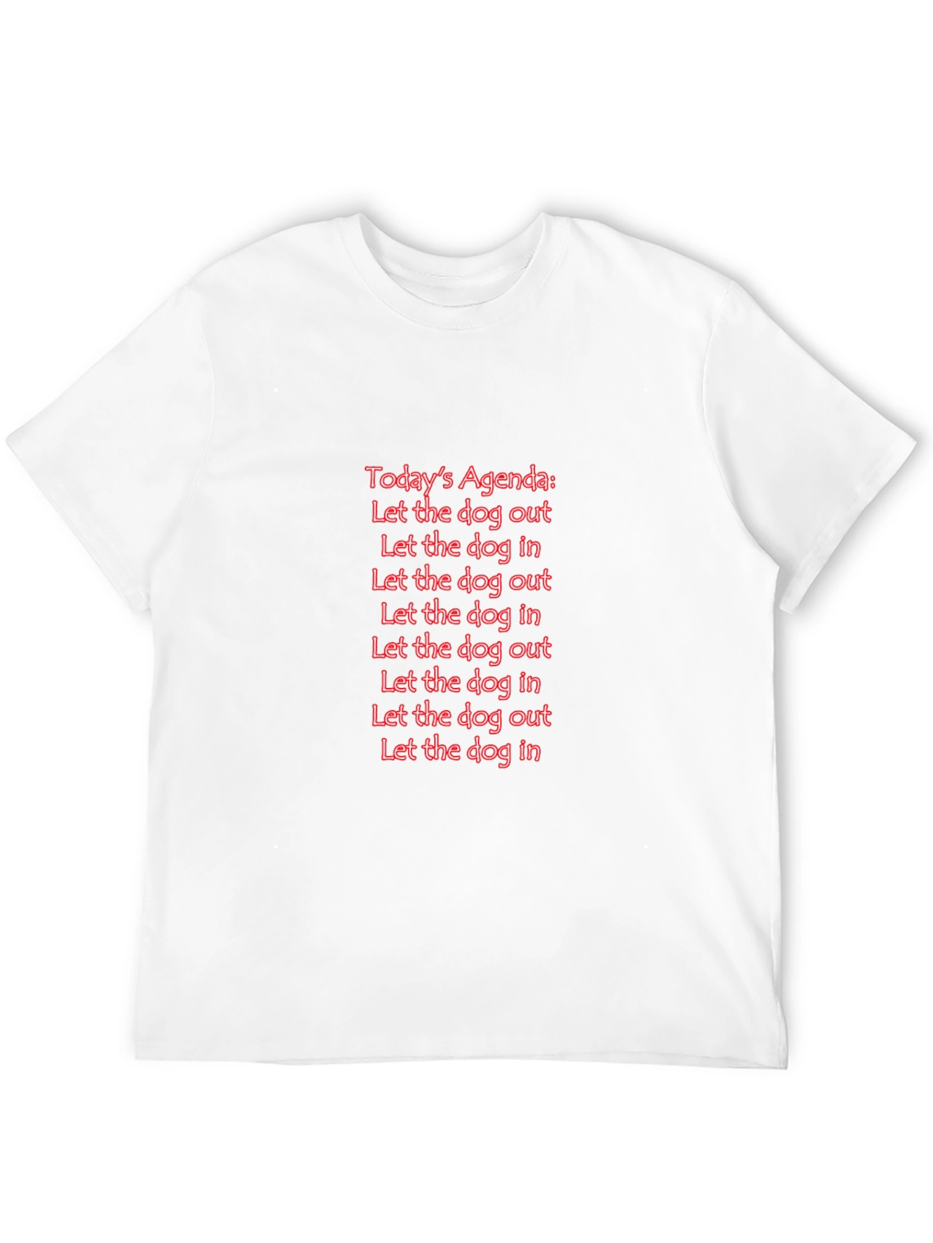 Black Funny Dog Agenda Graphic Tee - Black T-Shirt view 12