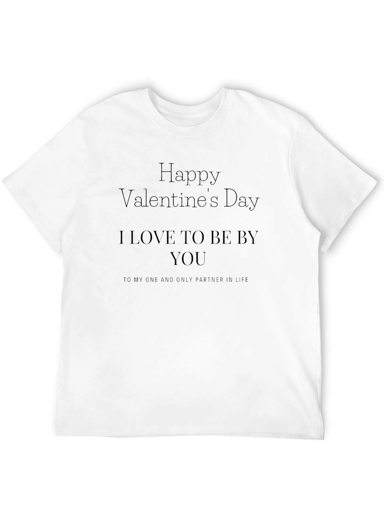 Black Valentine's Day Black T-Shirt - Partner in Life view 12