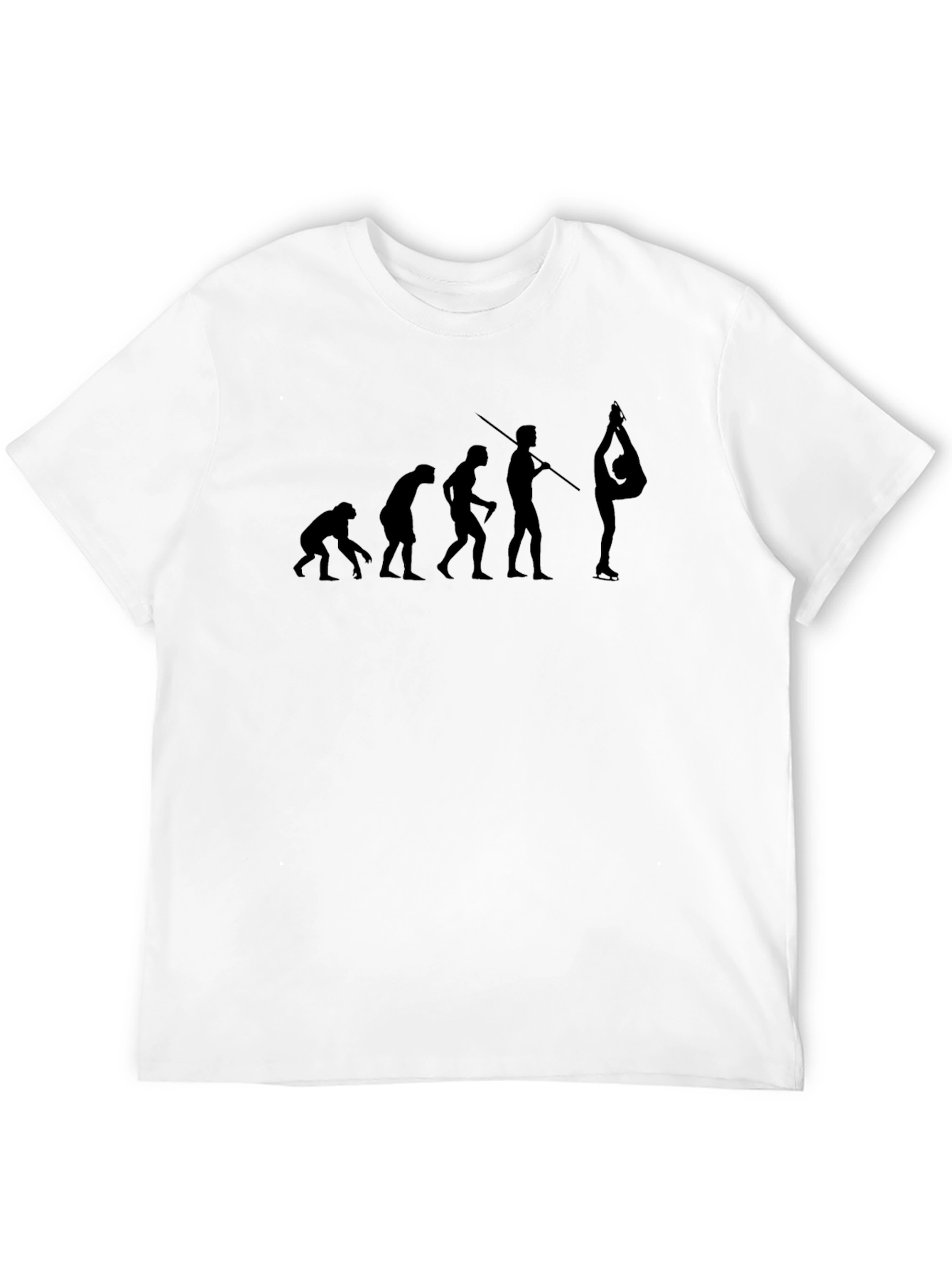 Black Evolution of Gymnastics Black Graphic Tee view 12