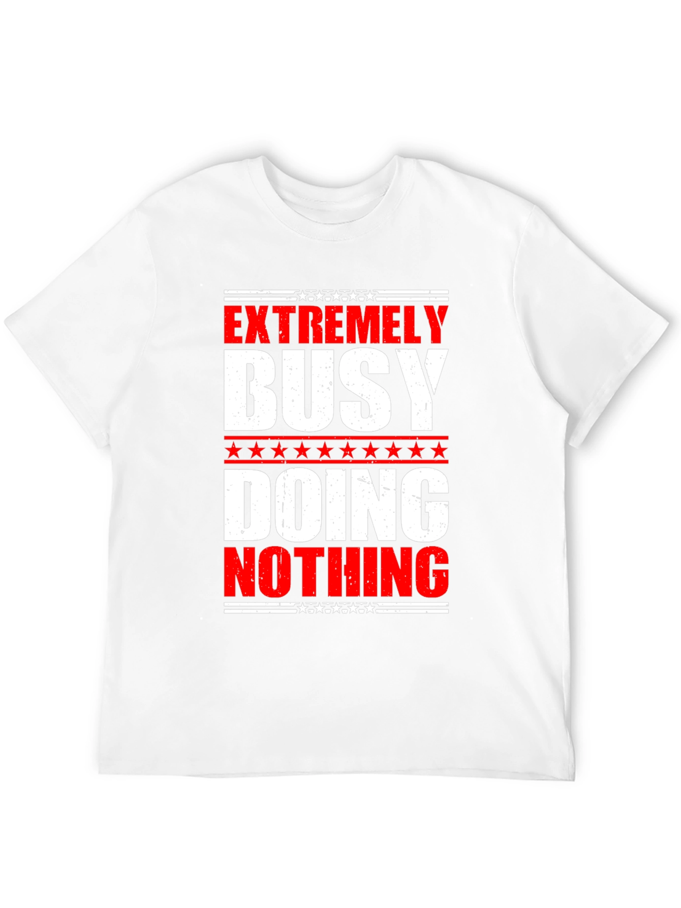 Black Extremely Busy Doing Nothing Graphic Tee view 12