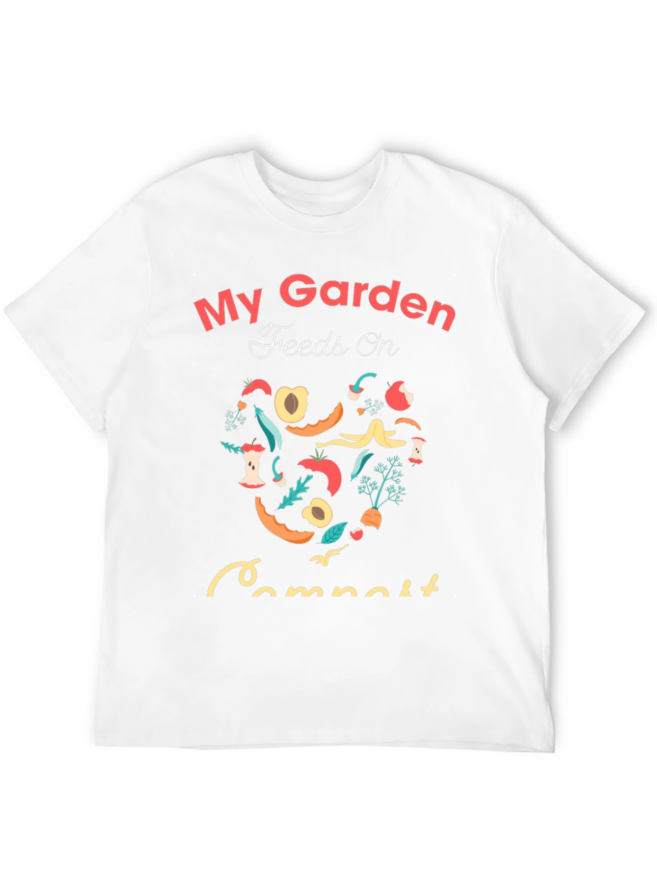 Black My Garden Feeds on Compost T-Shirt view 12