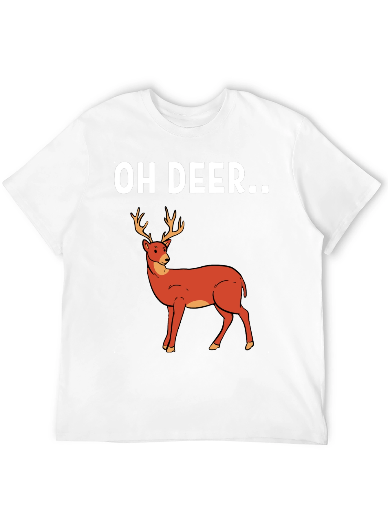 Black Oh Deer Graphic T-Shirt - Novelty Tee view 12