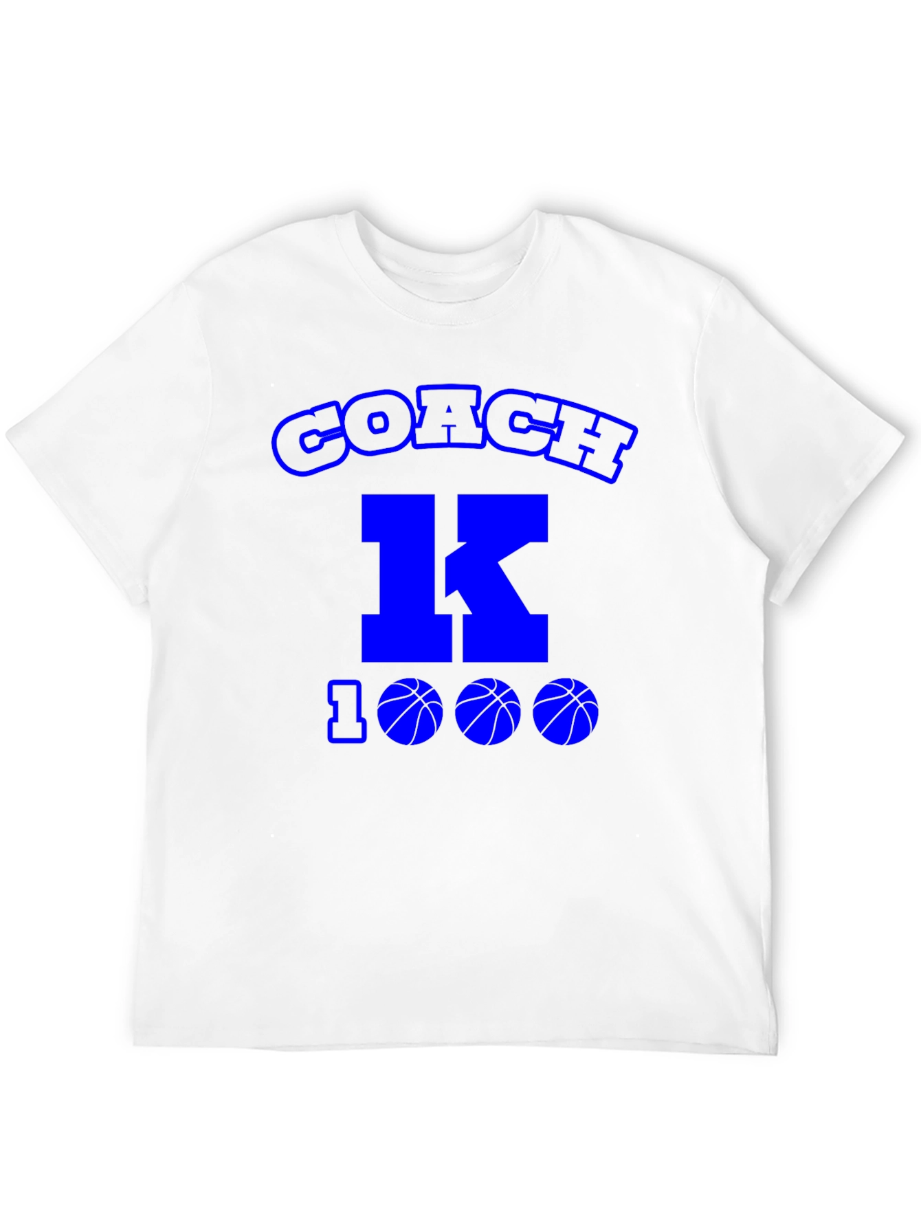Black Coach K 1000 Wins Basketball T-Shirt view 12