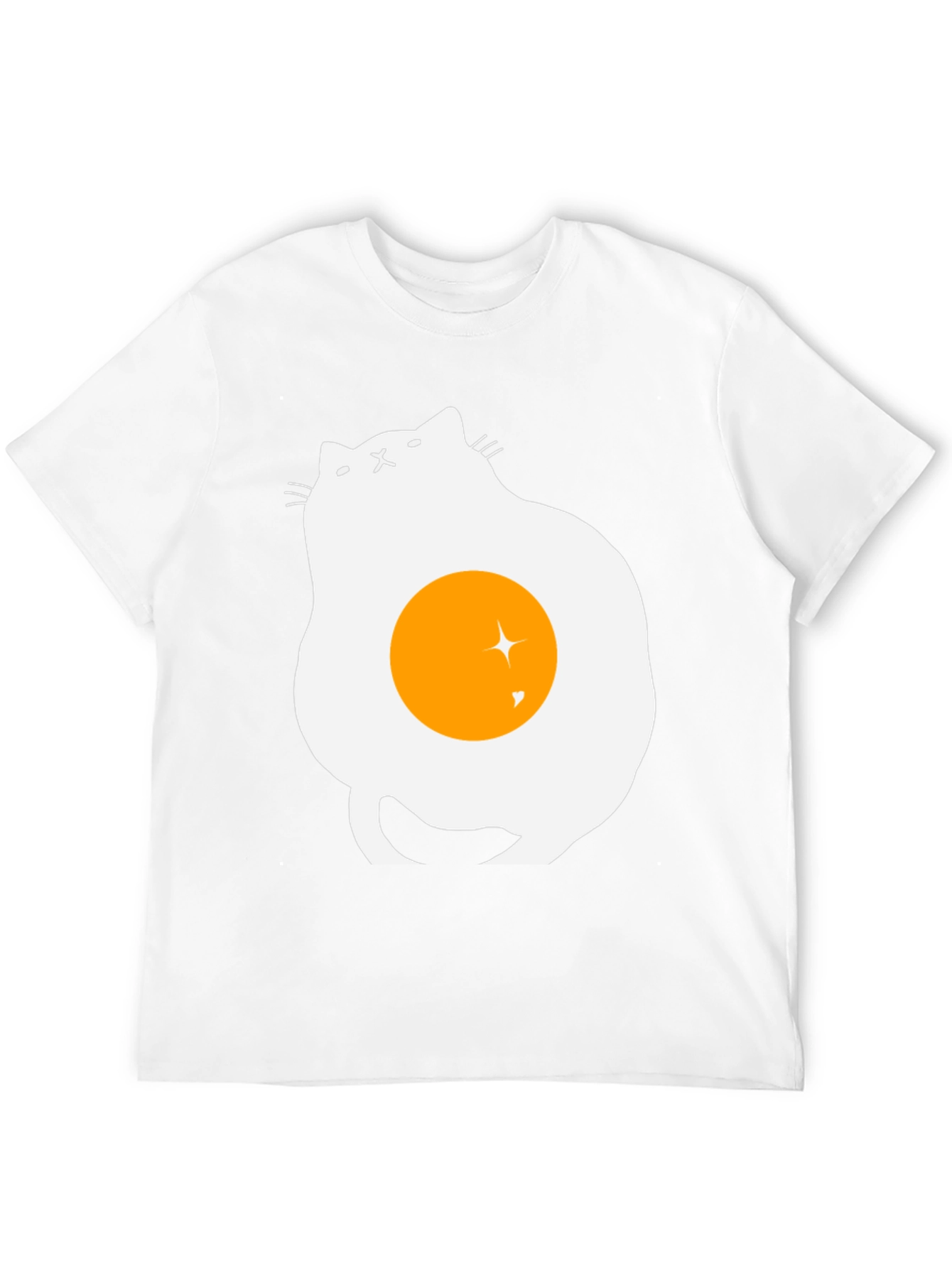 Black Egg Cat Graphic T-Shirt - Unique Design view 12