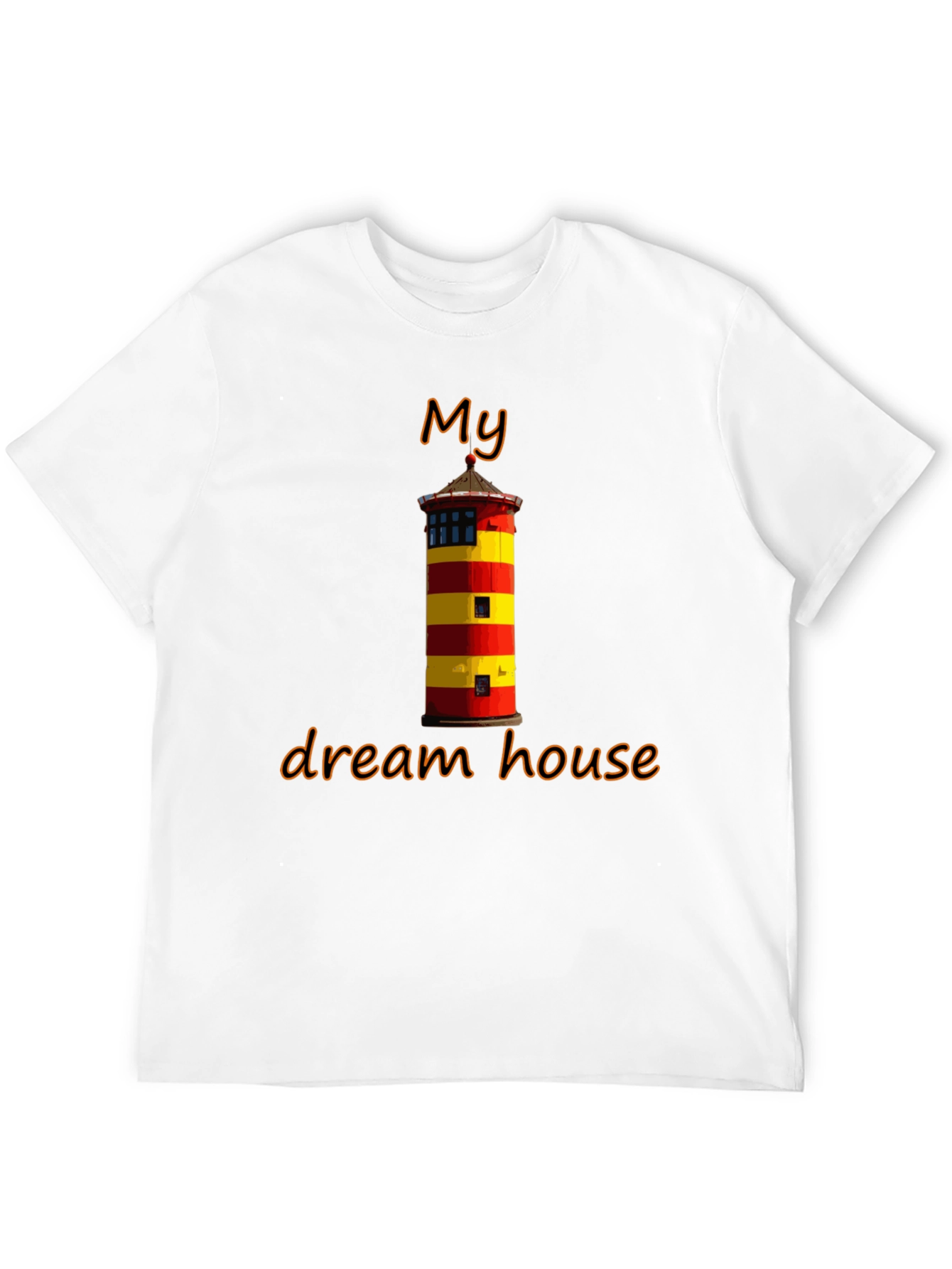 Black My Dream House T-Shirt: Lighthouse Graphic Tee view 12