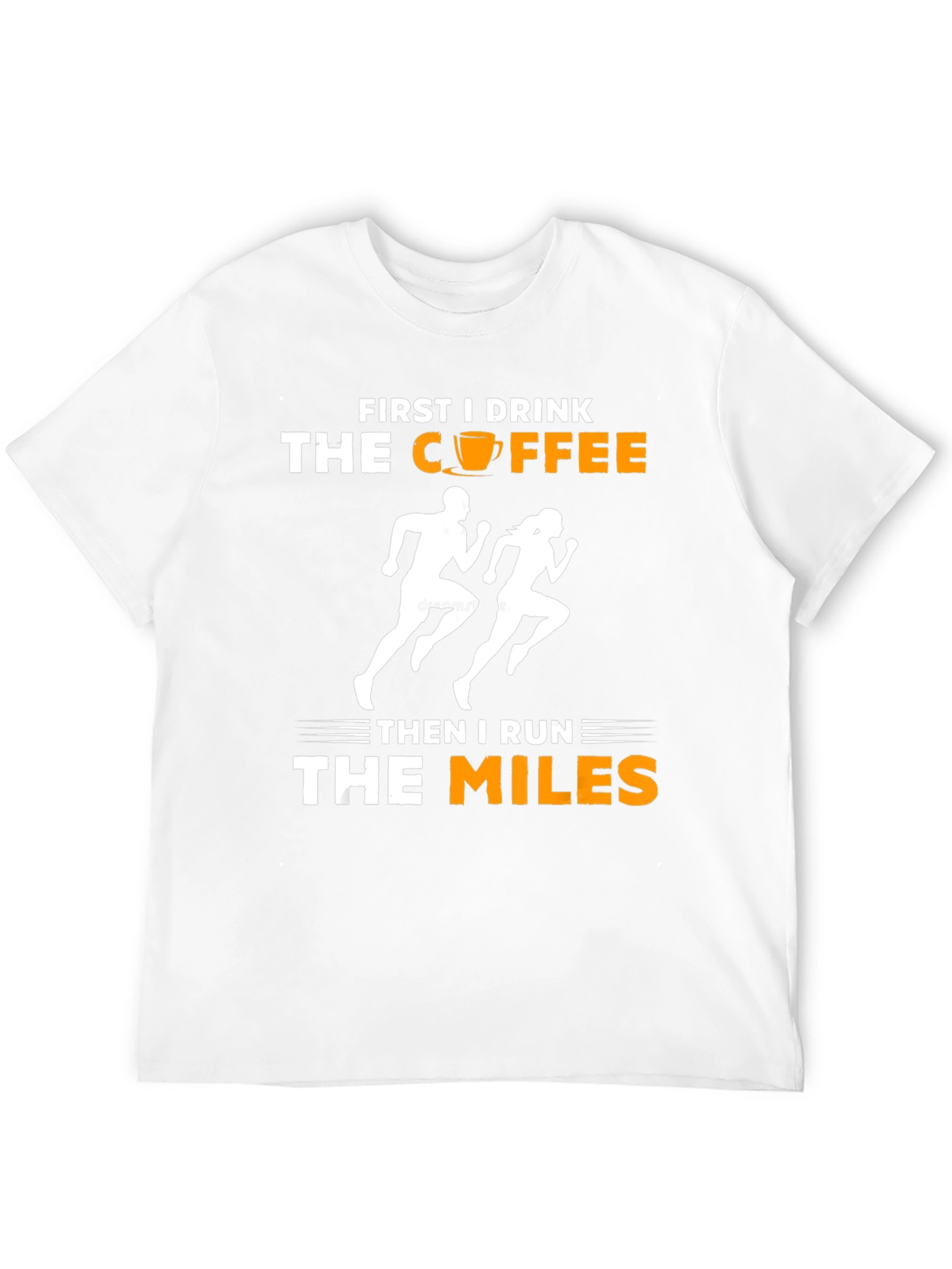 Black First I Drink Coffee Then I Run T-Shirt view 12