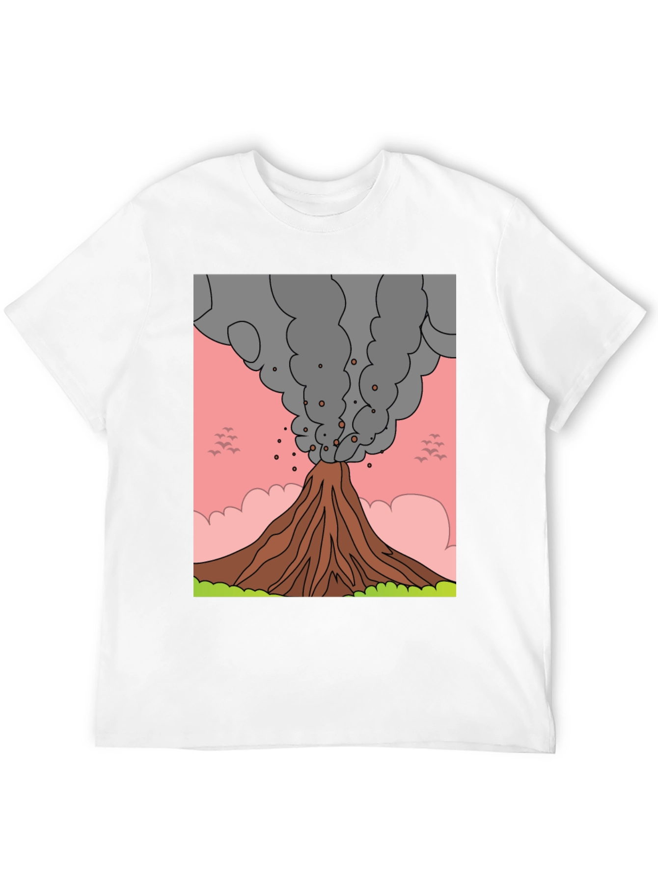 Black Volcano Graphic Tee - Erupting Style! view 12