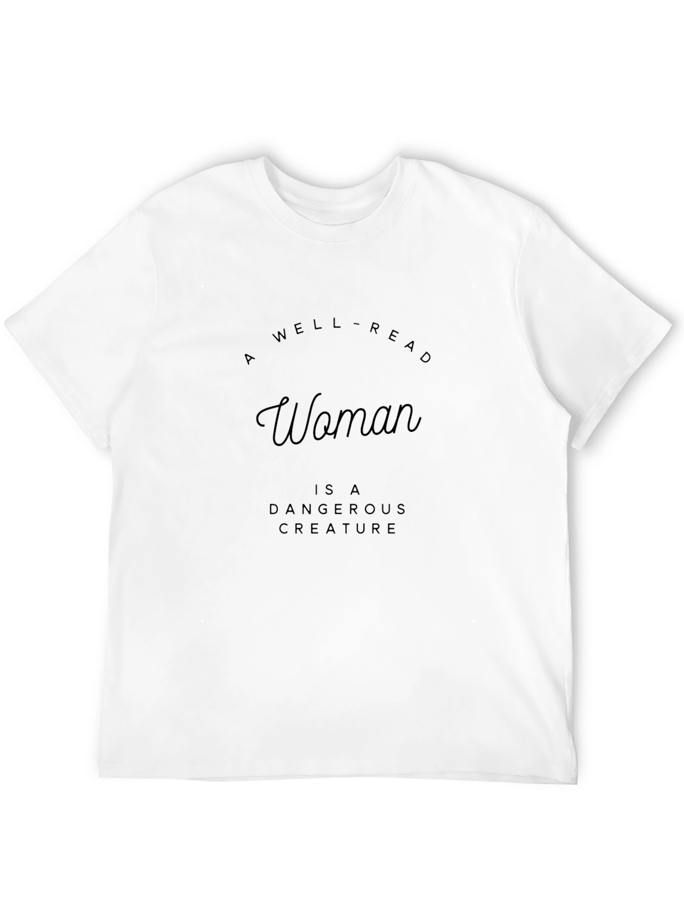 Black Well-Read Woman Graphic Tee - Black view 12