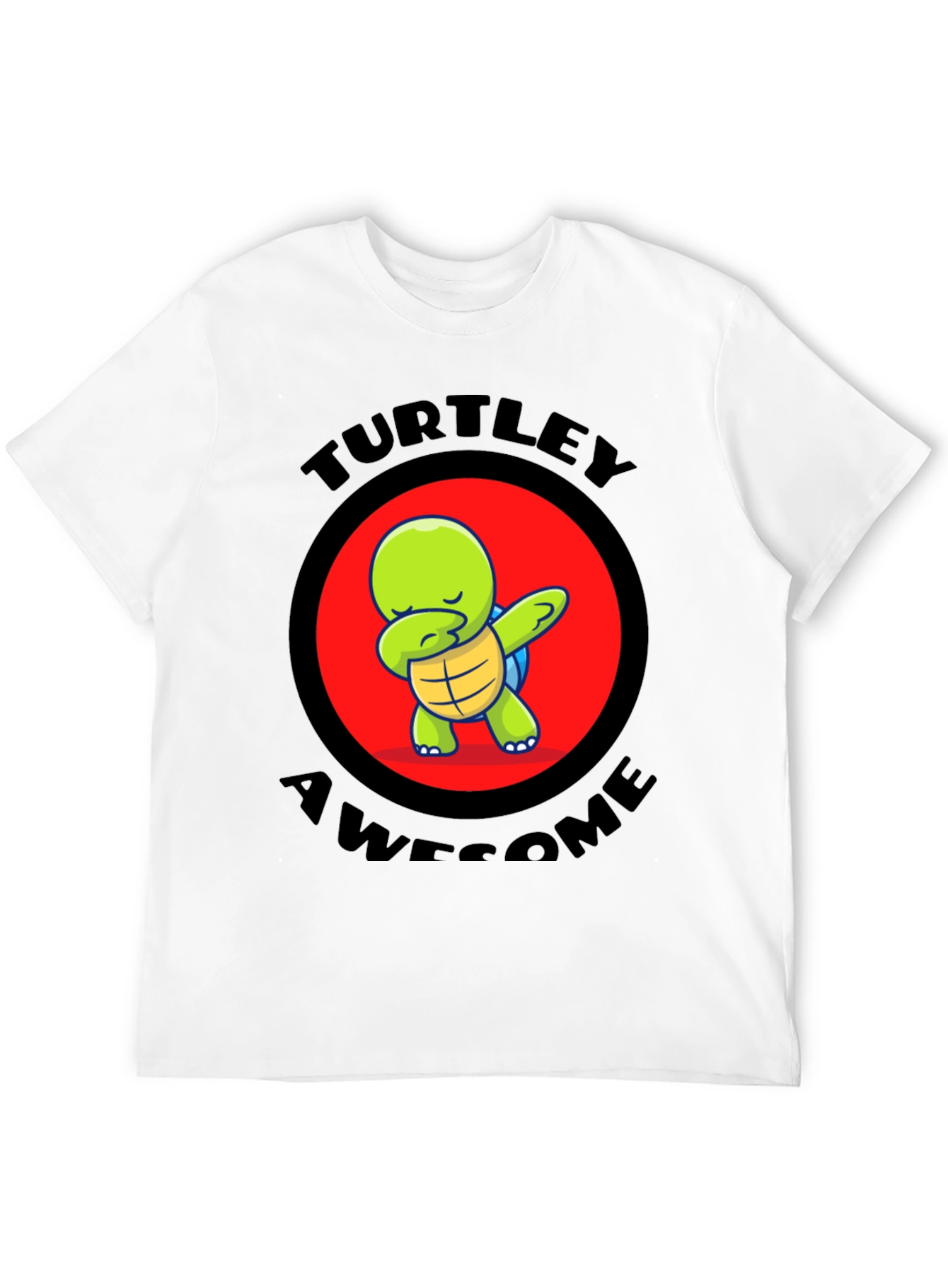 Black Turtley Awesome Turtle Dabbing T-Shirt view 12