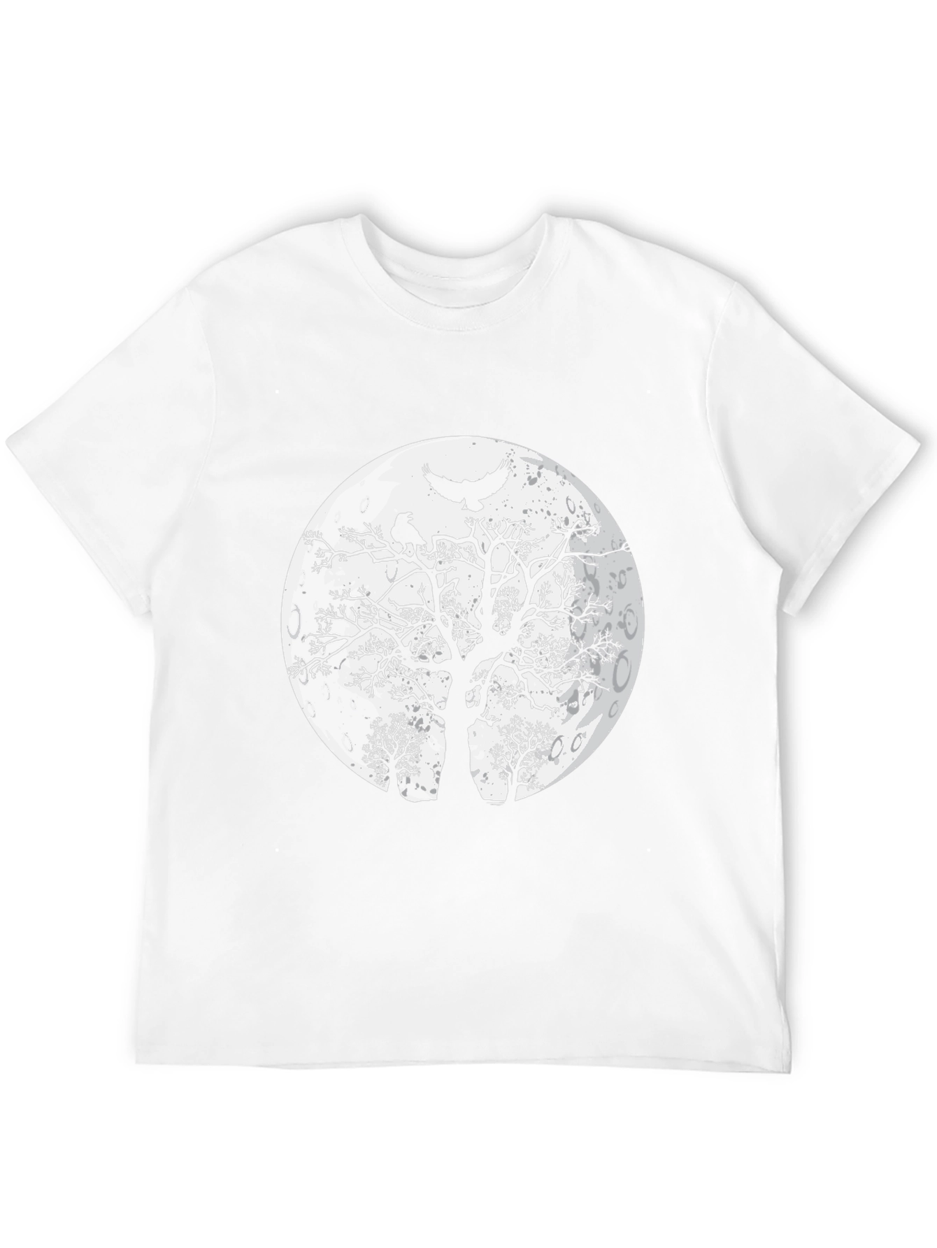 Black Raven Moon T-Shirt - Gothic Graphic Tee view 12