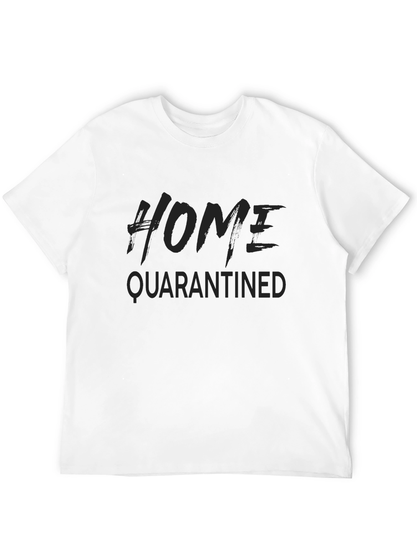 Black Home Quarantined Black T-Shirt view 12