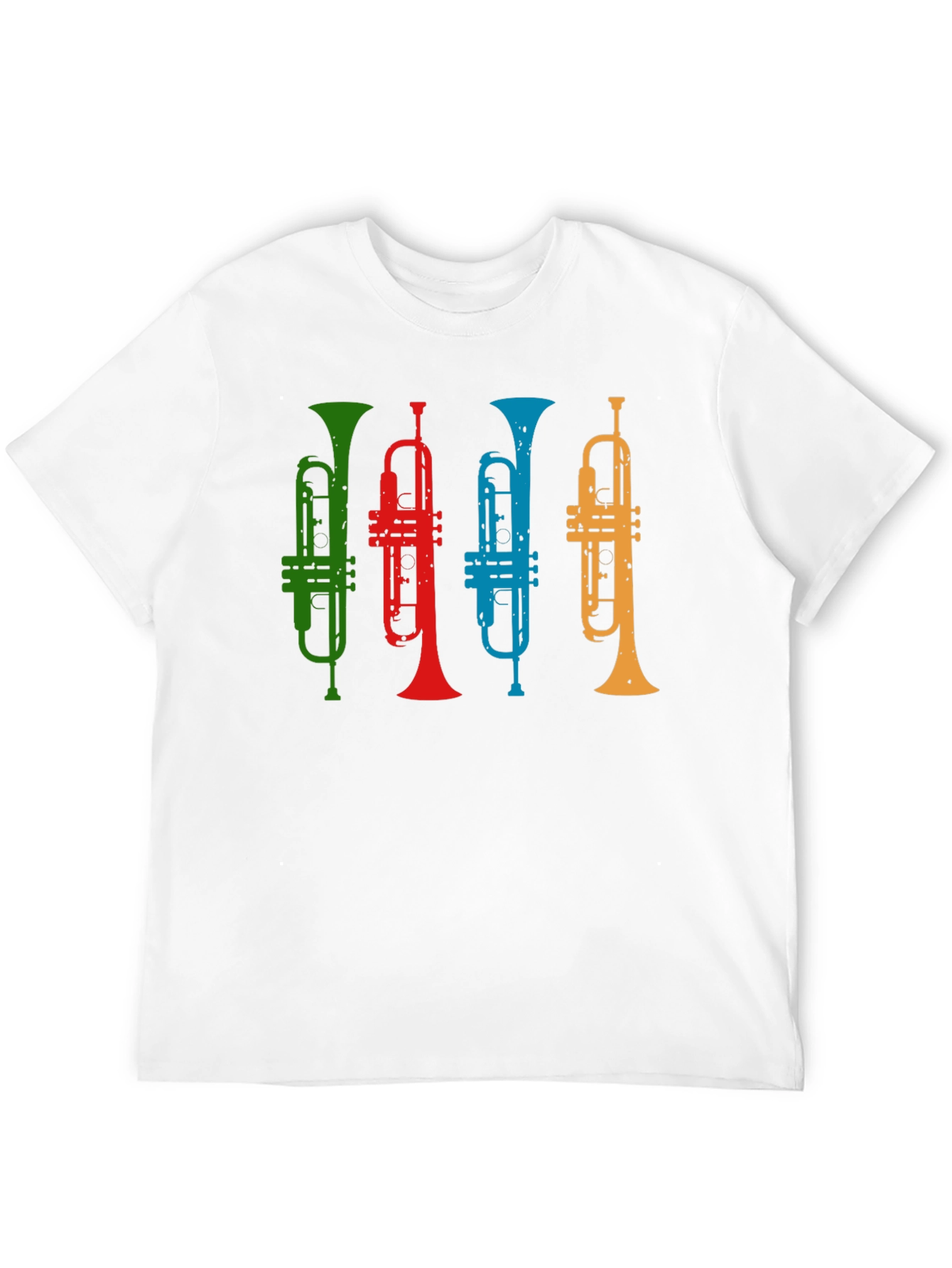 Black Colorful Trumpet T-Shirt - Music Lover Tee view 12
