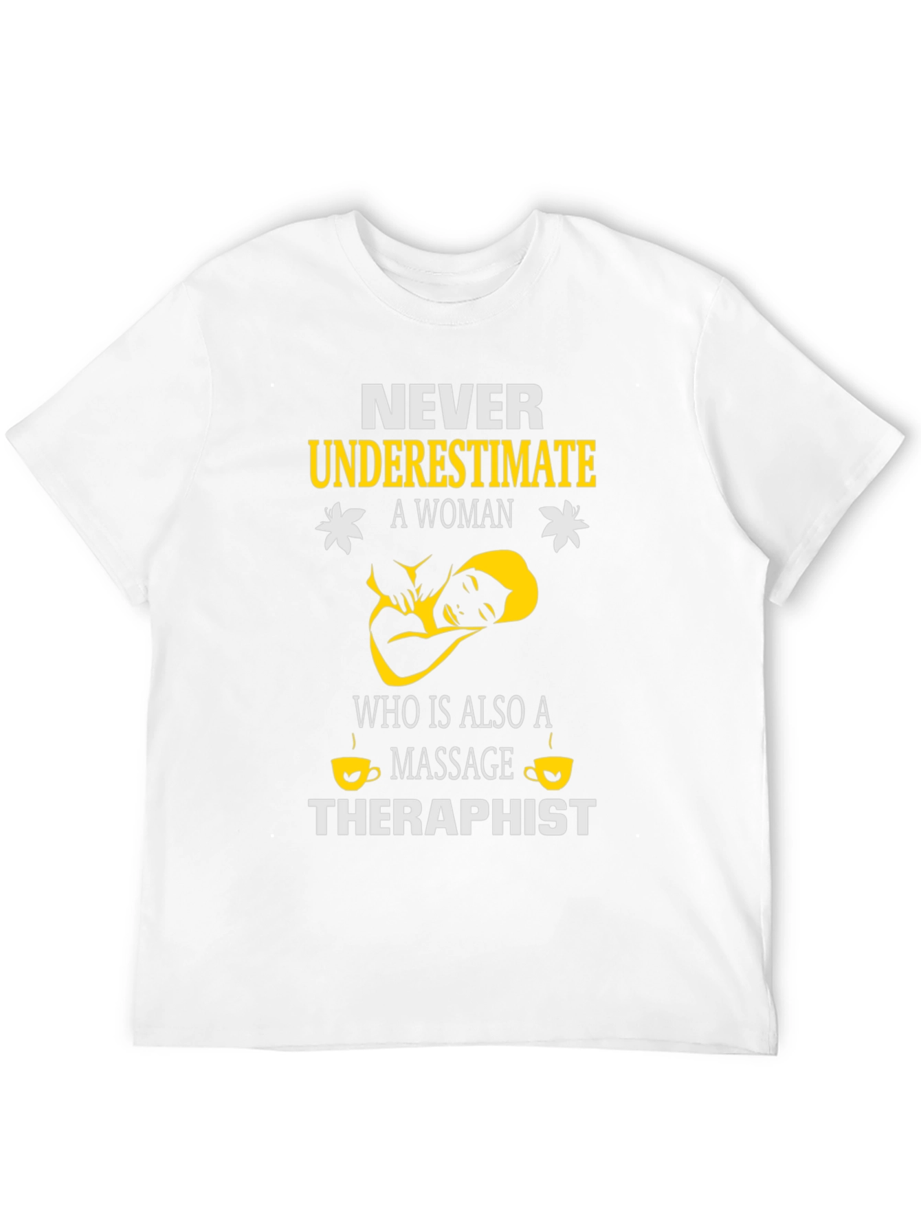 Black Massage Therapist T-Shirt - Never Underestimate A Woman view 12