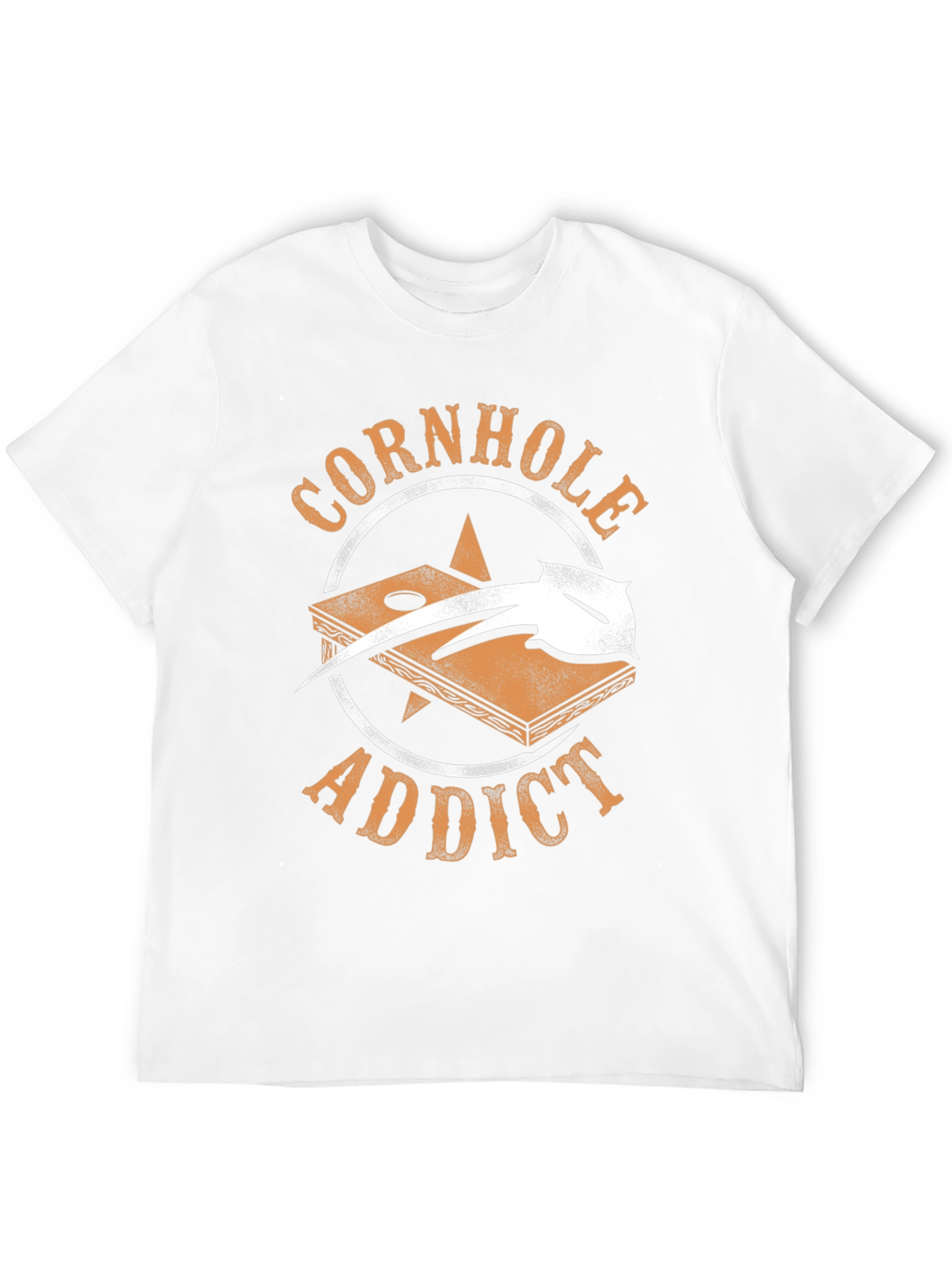 Black Cornhole Addict Graphic T-Shirt view 12