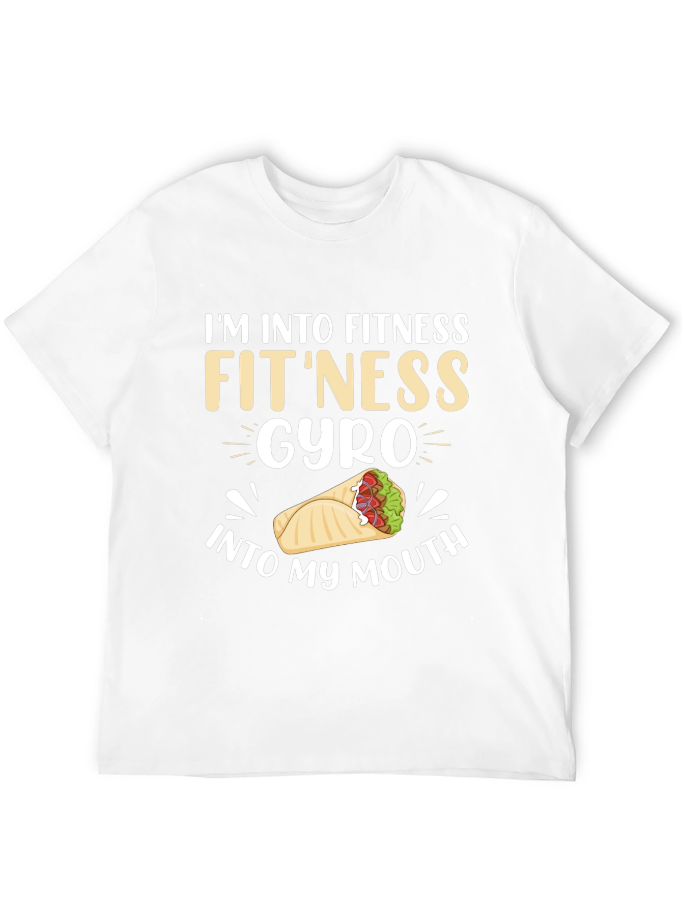 Black Fitness Gyro T-Shirt - Funny Foodie Tee view 12