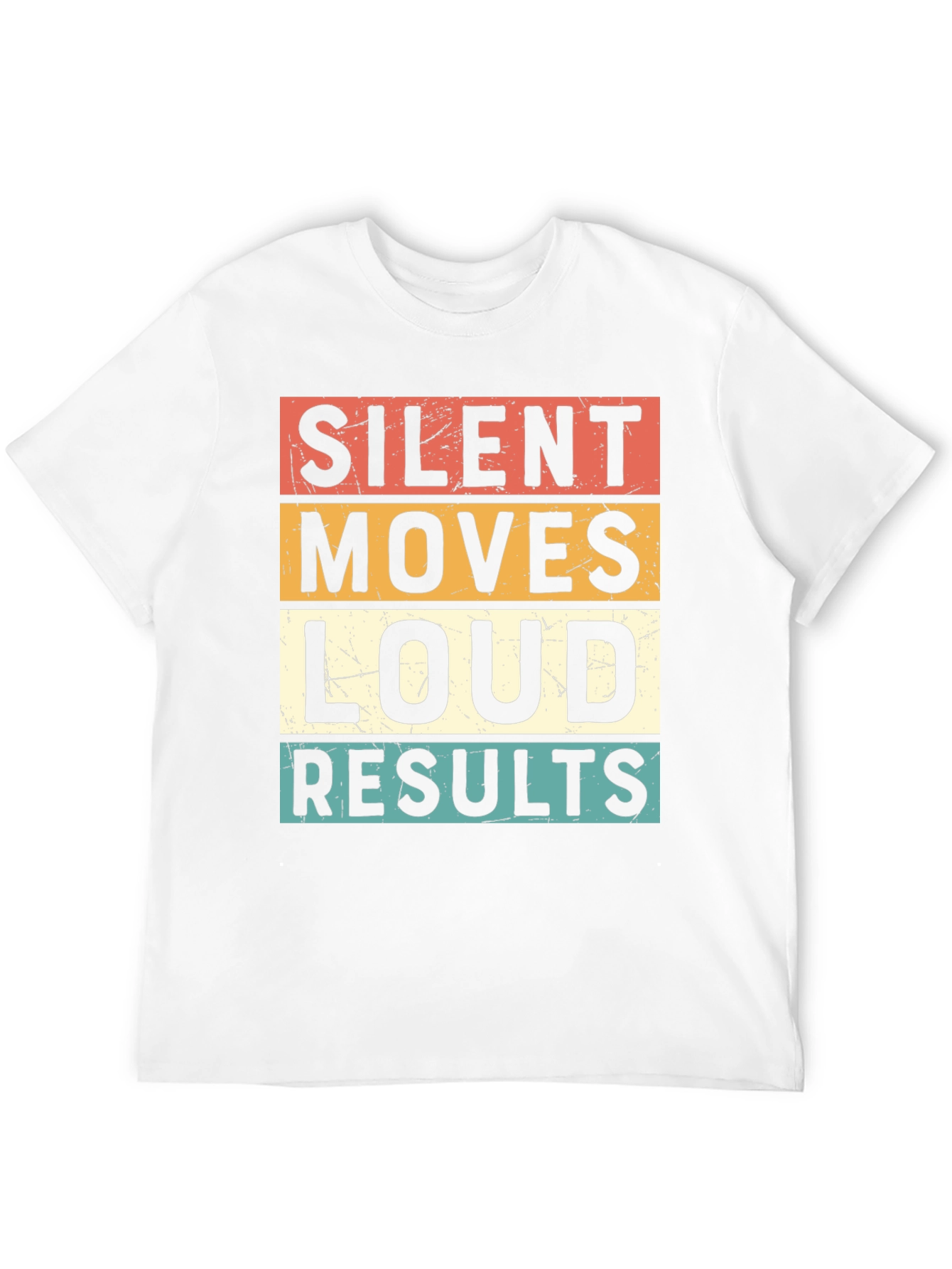 Black Silent Moves Loud Results Graphic Tee view 12