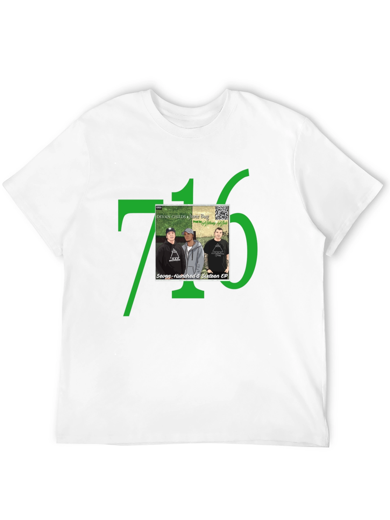 Black 716 Album Cover Graphic T-Shirt view 12