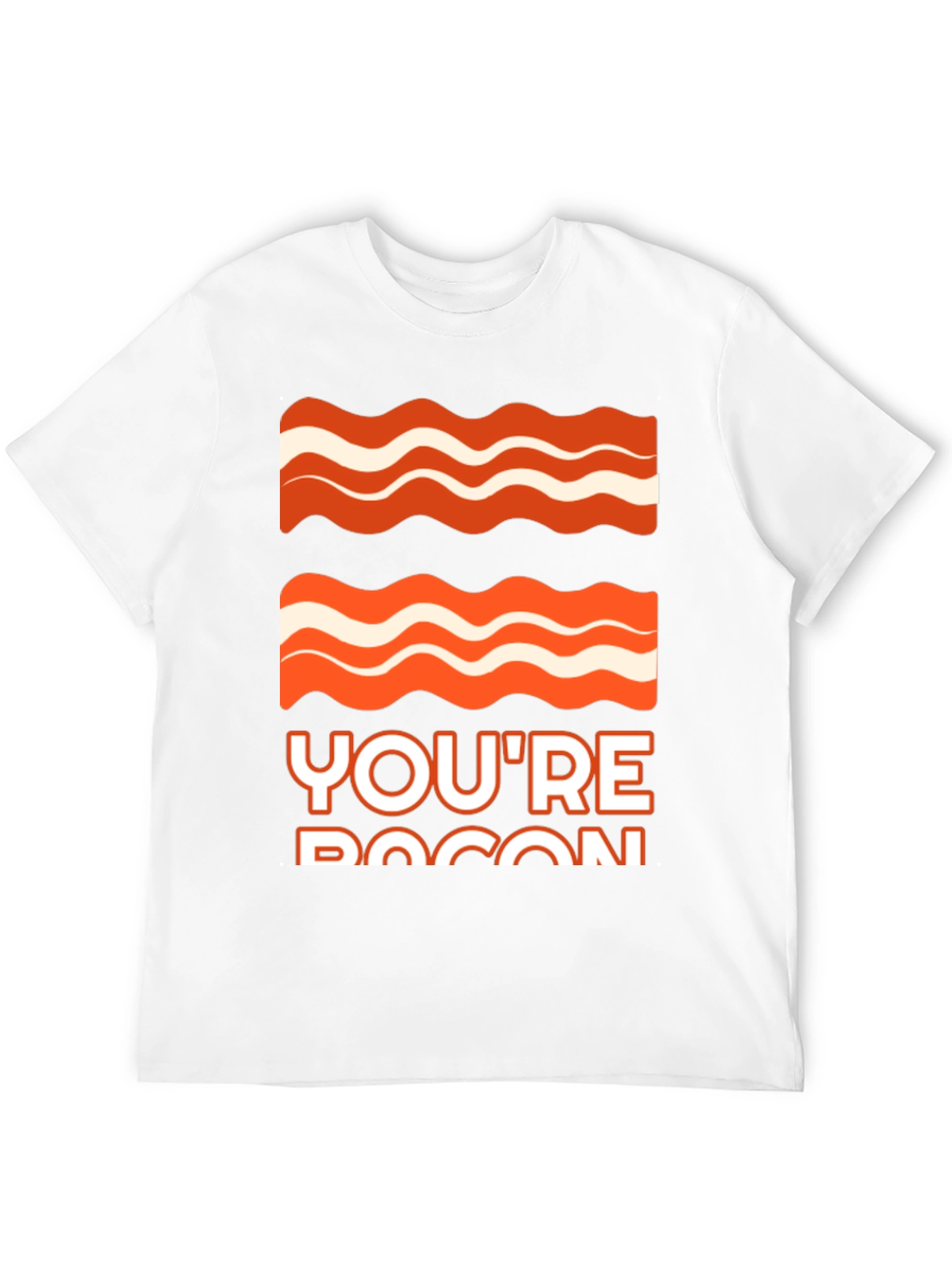 Black Bacon Graphic Tee - You're Bacon Funny T-Shirt view 12