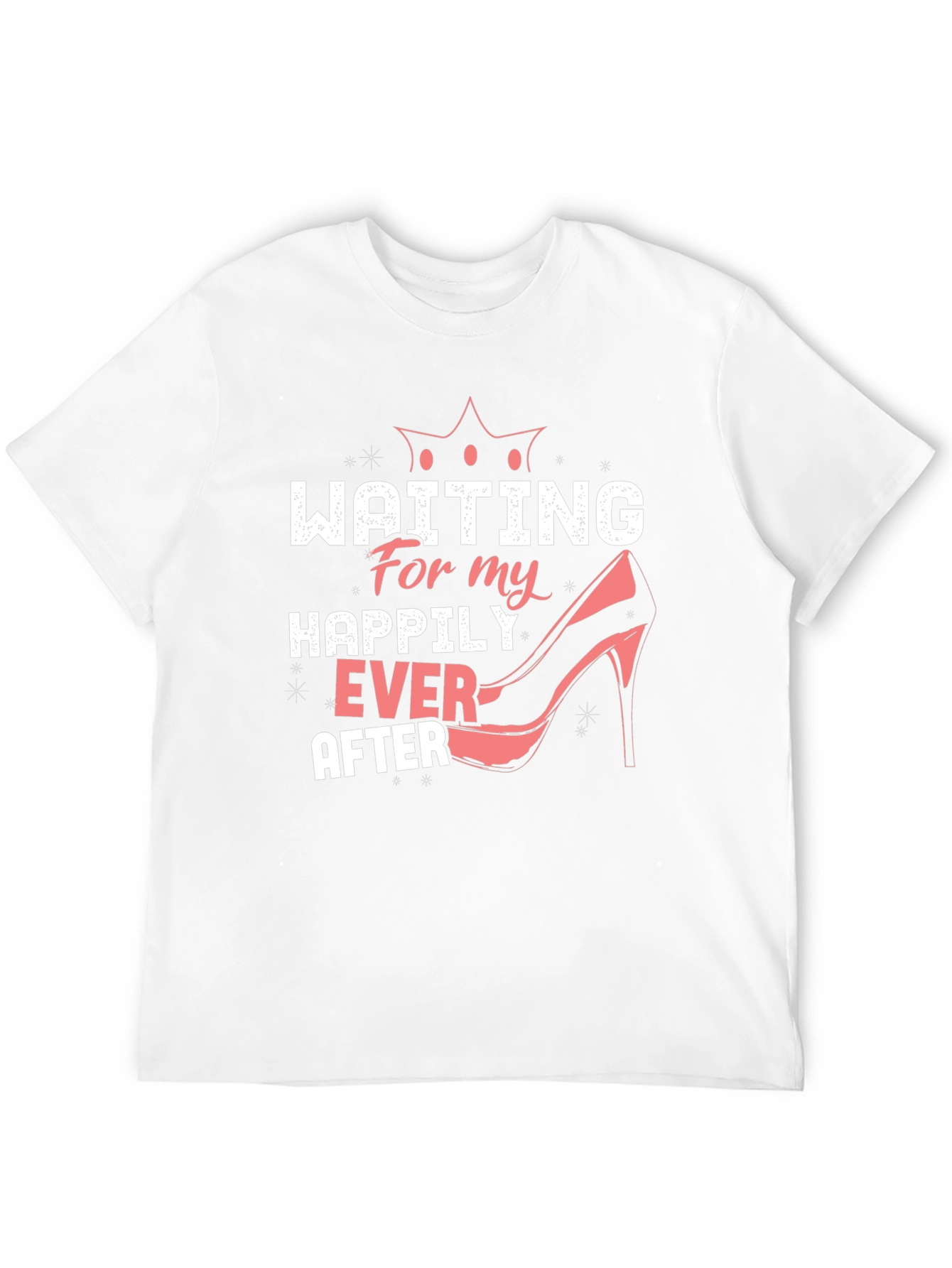 Black Waiting For My Happily Ever After T-Shirt view 12