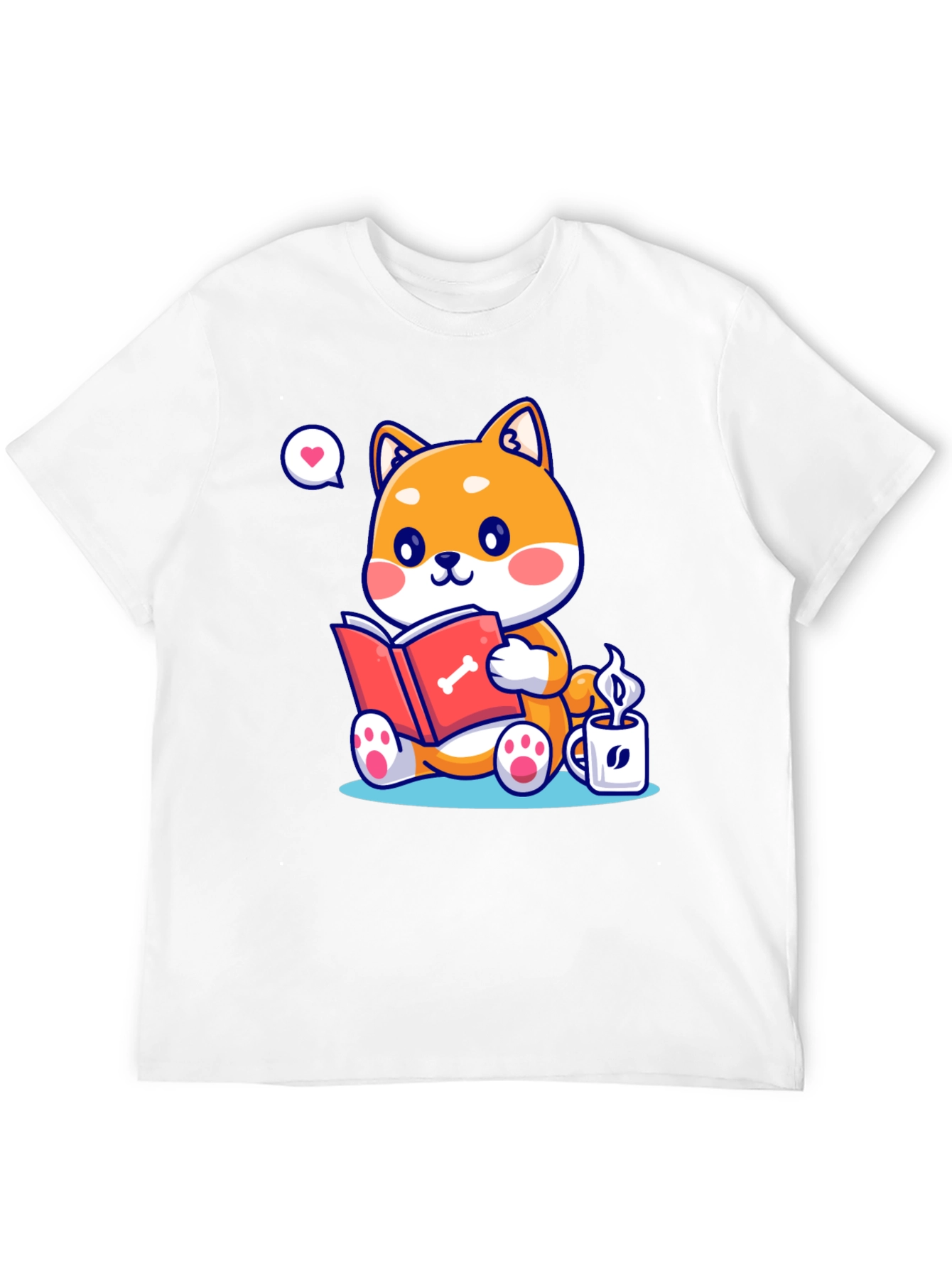 Black Dog Lover T-Shirt - Shiba Inu Reading view 12