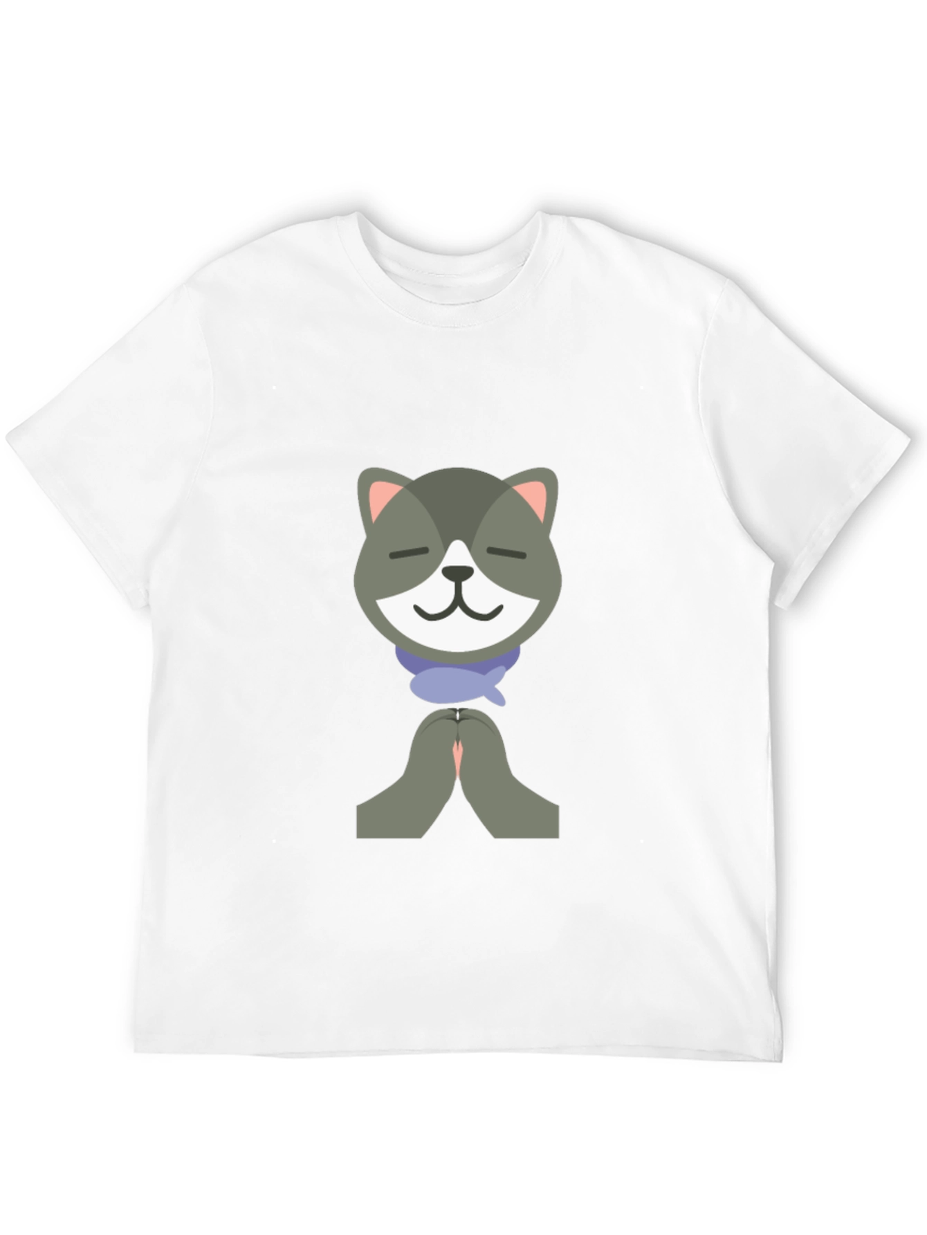 Black Namaste Cat Graphic T-Shirt view 12